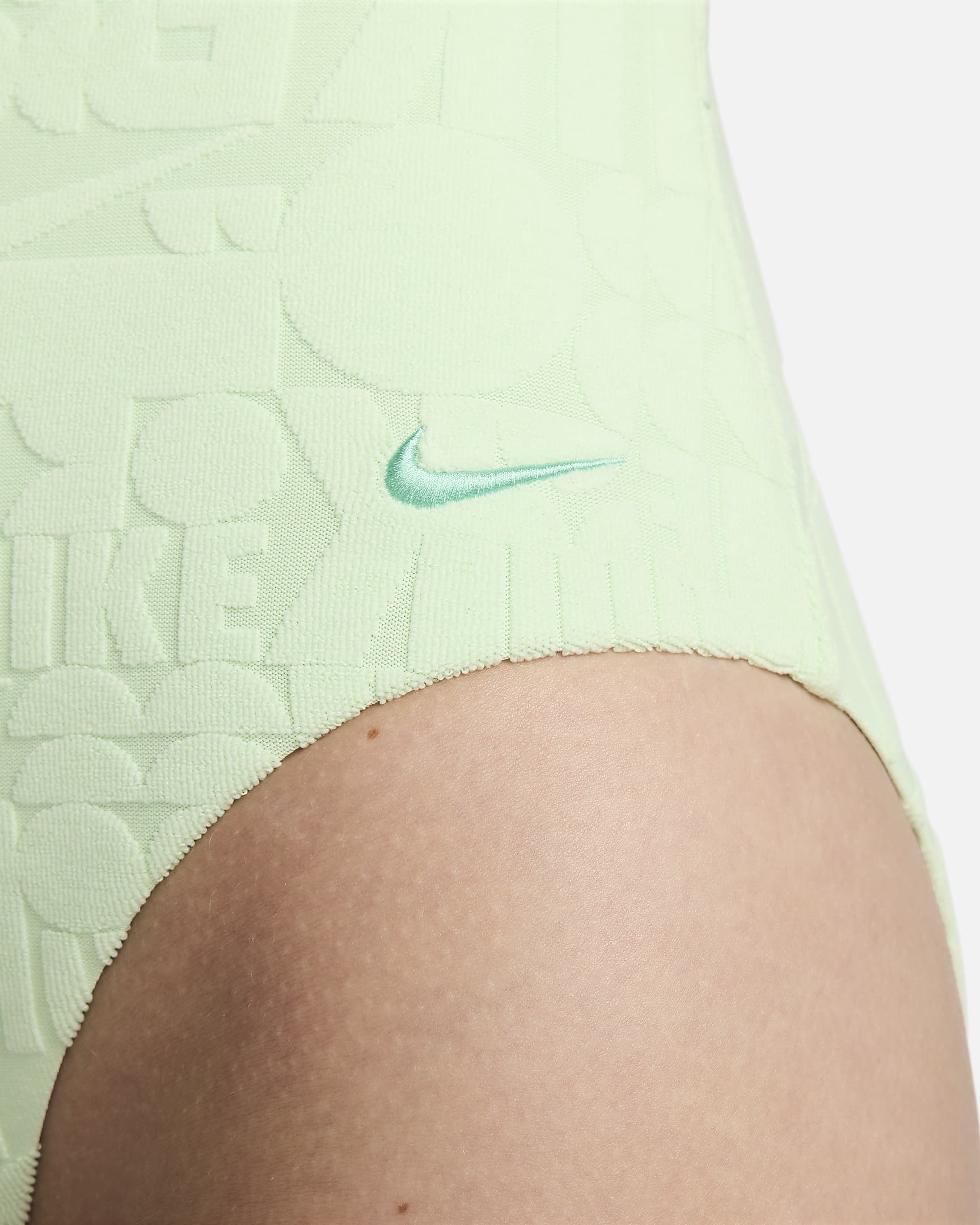 Traje de baño de una pieza con espalda en T para mujer Nike Swim Retro Flow - Verde vapor