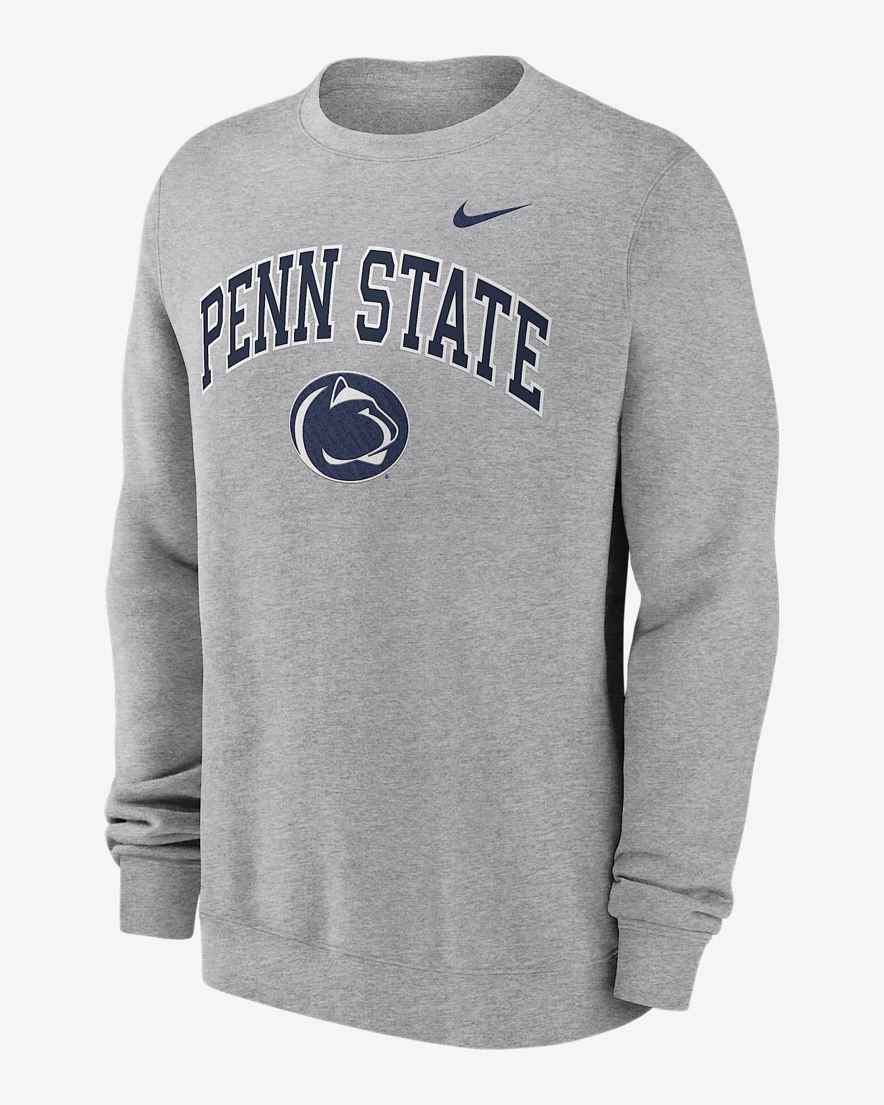 Penn State Arch Men's Nike College Pullover Crew - Grey