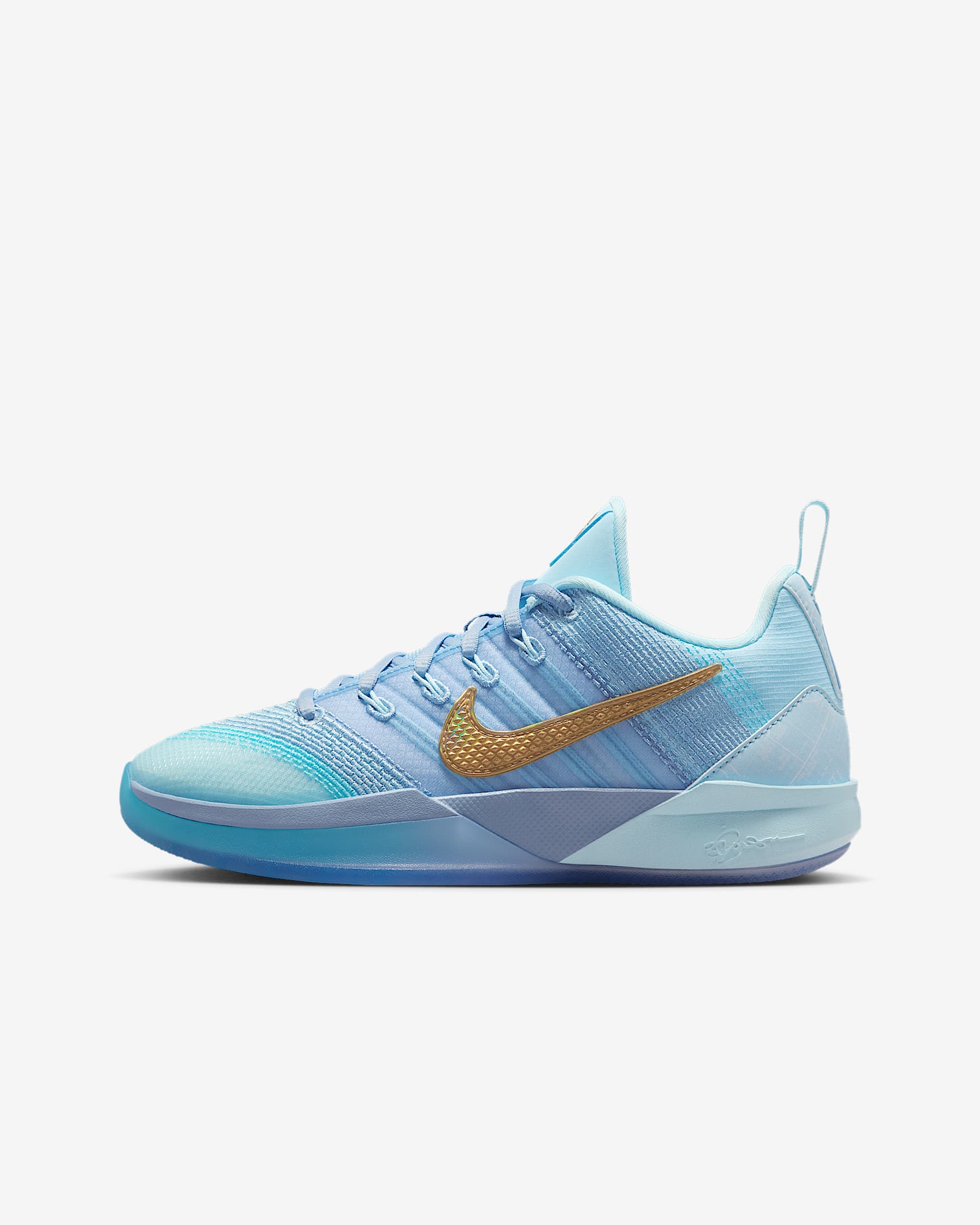 Sabrina 3 'Blueprint' Older Kids' Basketball Shoes - Glacier Blue/Light Armoury Blue/Still Blue/Metallic Gold