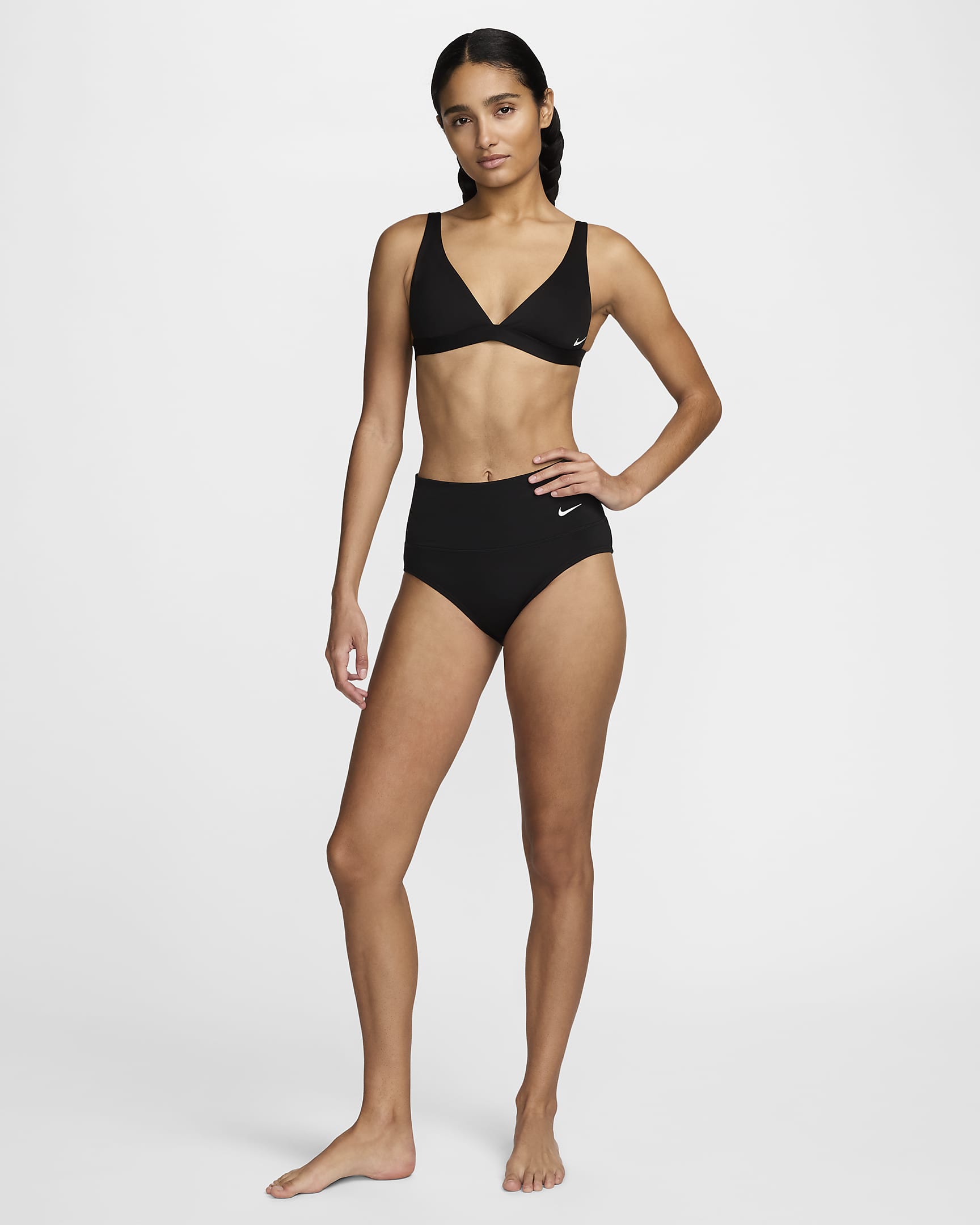 Nike Essential Women's High-Waisted Swim Bottoms - Black