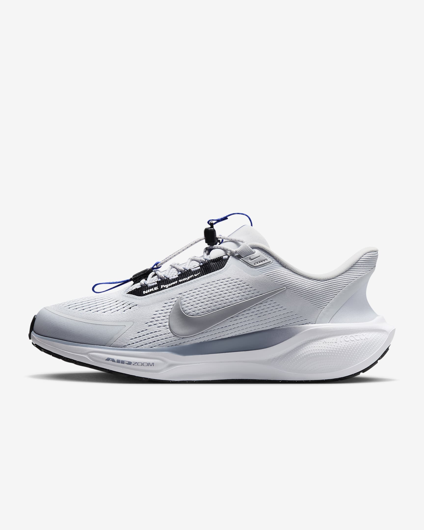 Tenis de correr en carretera para hombre Nike Pegasus EasyOn - Platino puro/Pizarra cenizo/Azul carrera/Plata metalizado