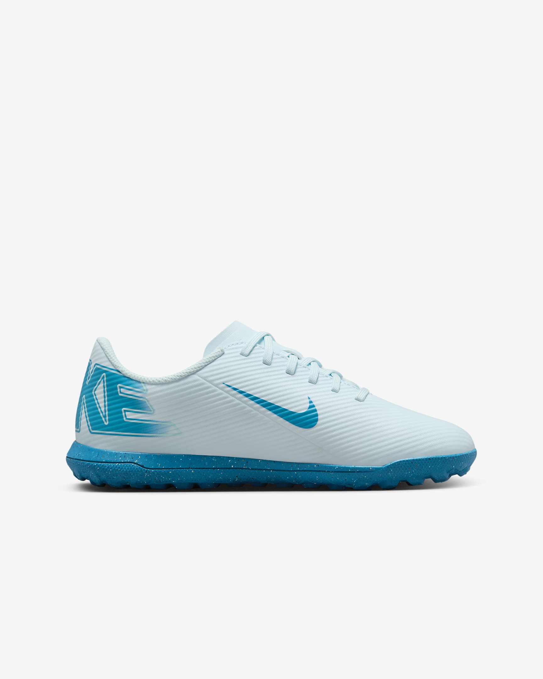 Nike Jr. Mercurial Vapor 16 Club Little/Big Kids' TF Low-Top Soccer Shoes - Glacier Blue/Blue Orbit