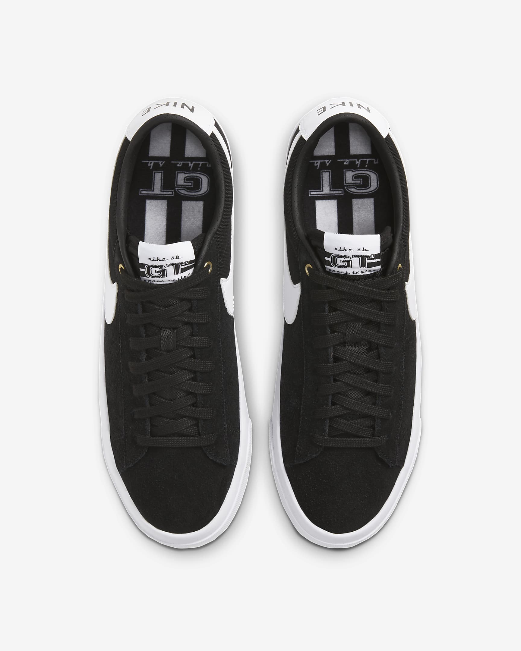 Tenis de skateboarding Nike SB Zoom Blazer Low Pro GT - Negro/Negro/Marrón claro goma/Blanco