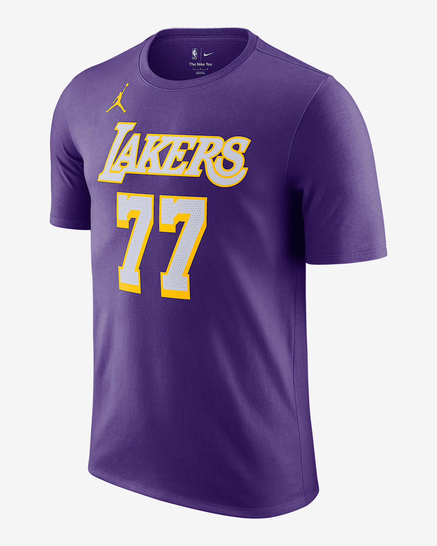 T-shirt NBA Nike Los Angeles Lakers Essentials para homem - Roxo Field