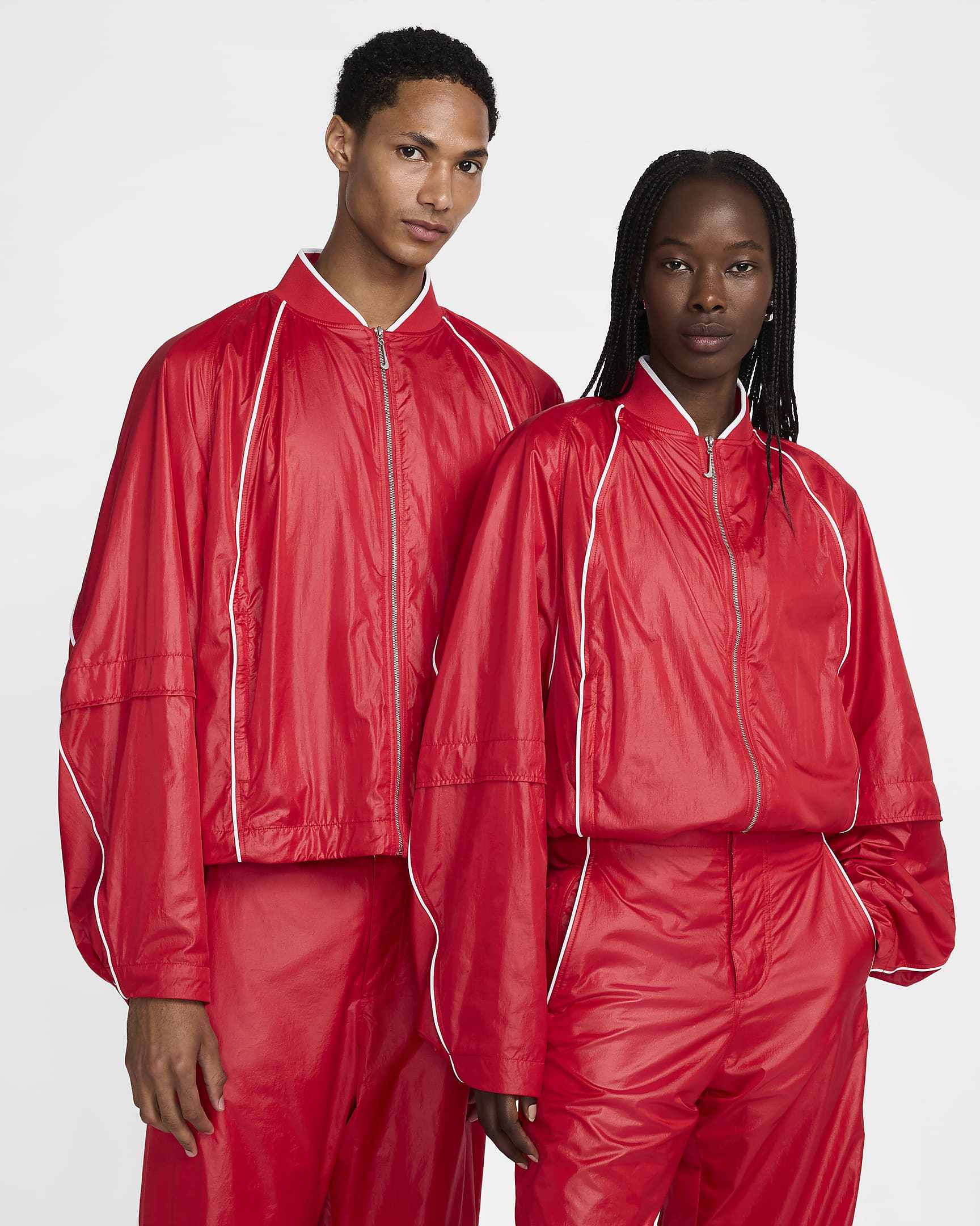 Veste de survêtement Nike x Jacquemus - University Red/Blanc