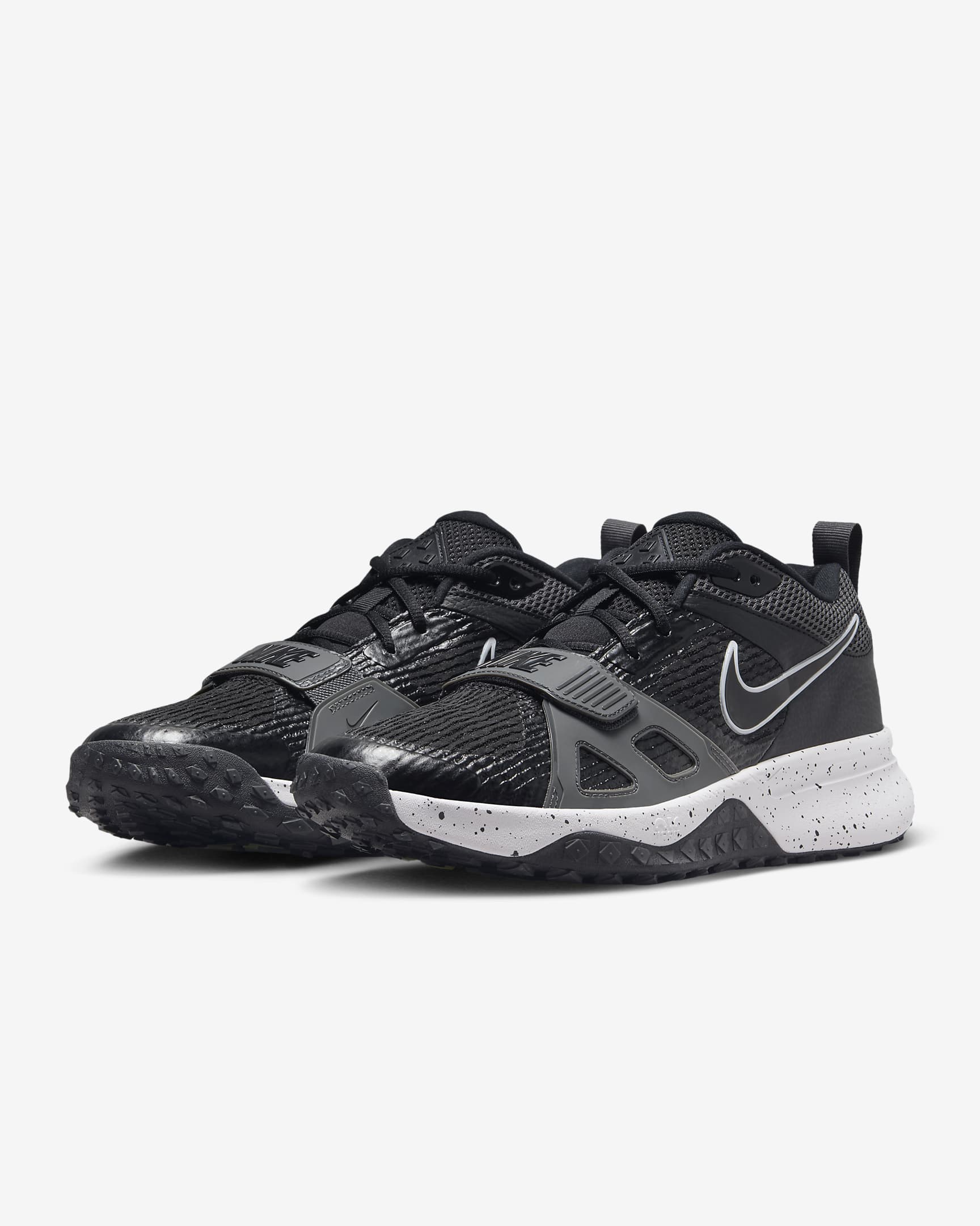 Tenis de béisbol para hombre Nike Air Zoom Diamond Elite Turf - Negro/Gris hierro/Volt/Blanco