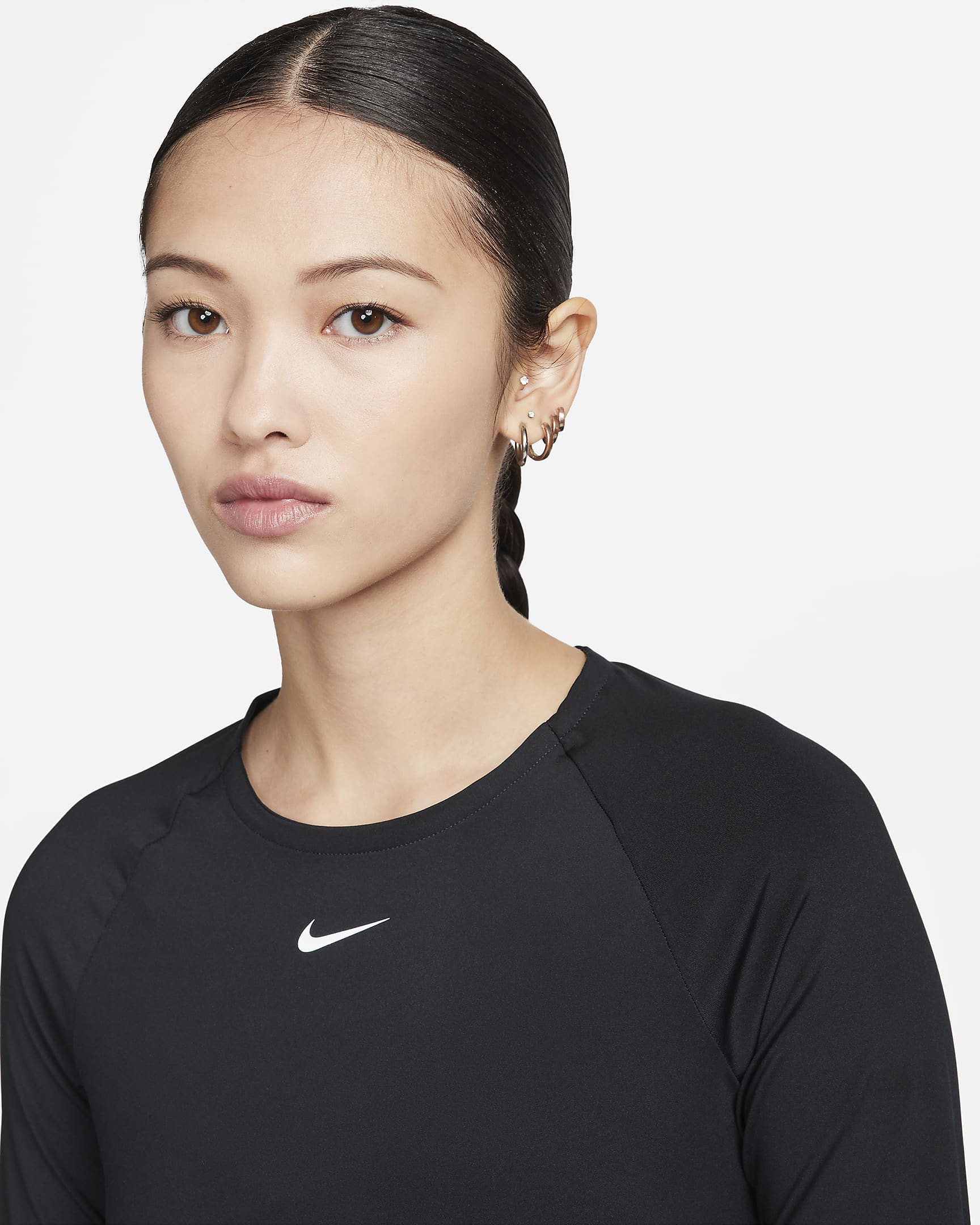 Nike Pro 365 Women's Dri-FIT Cropped Long-Sleeve Top. Nike ID