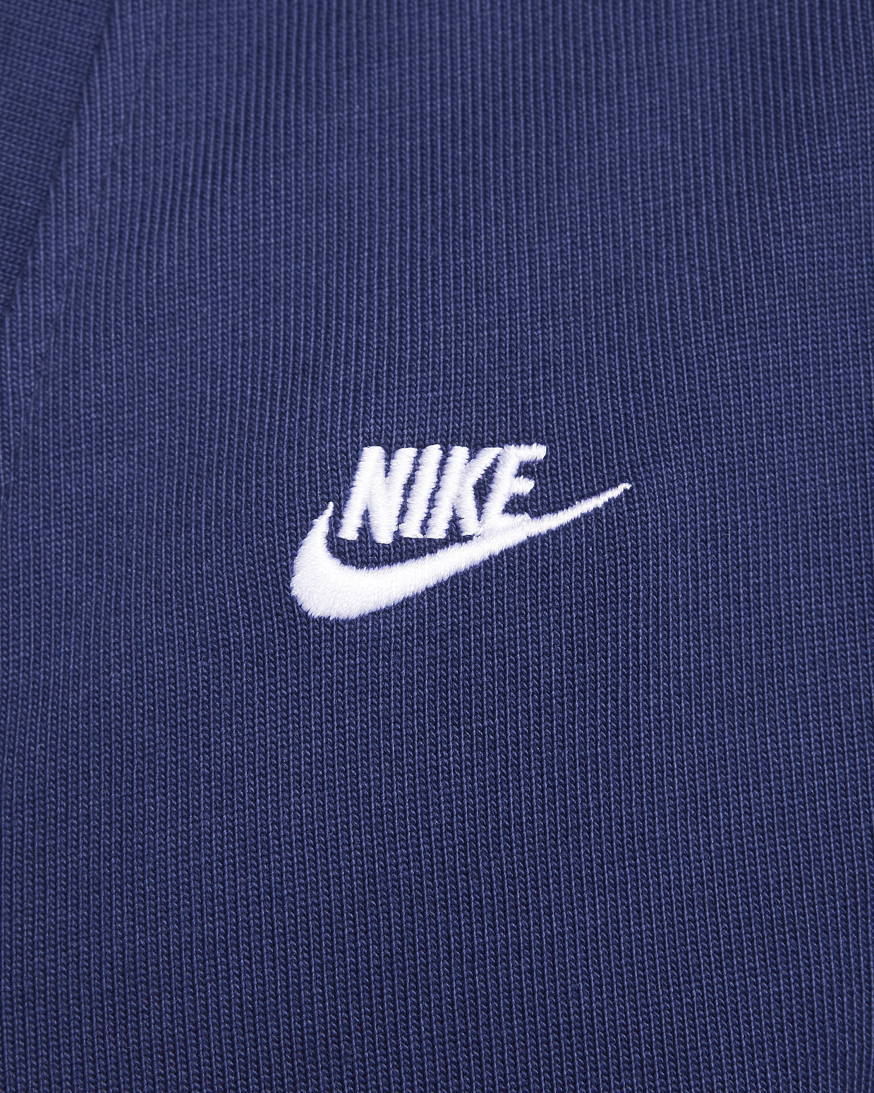 Nike Club Men's Knit Fairway Cardigan - Midnight Navy/White