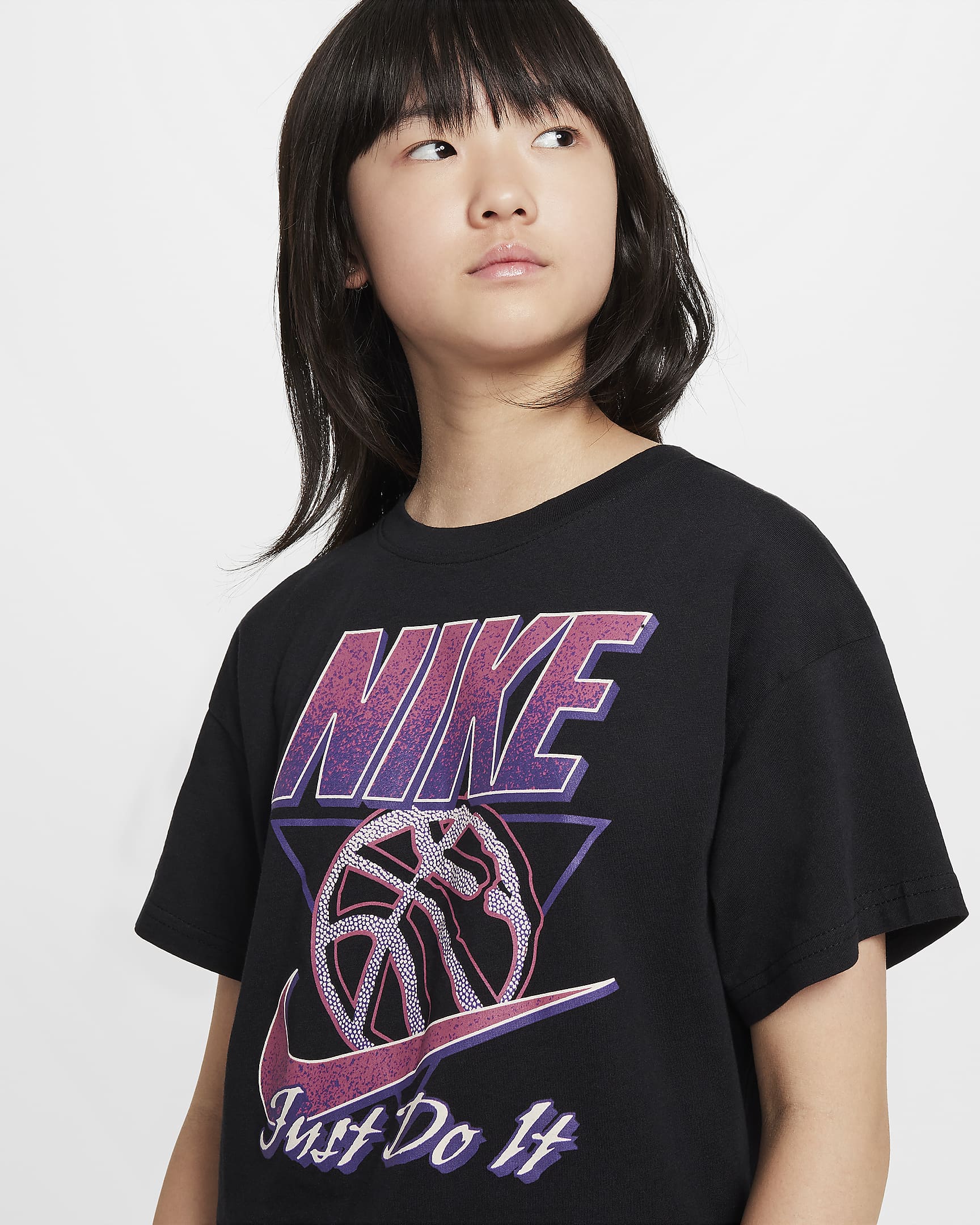 Nike Sportswear Camiseta - Niña - Negro