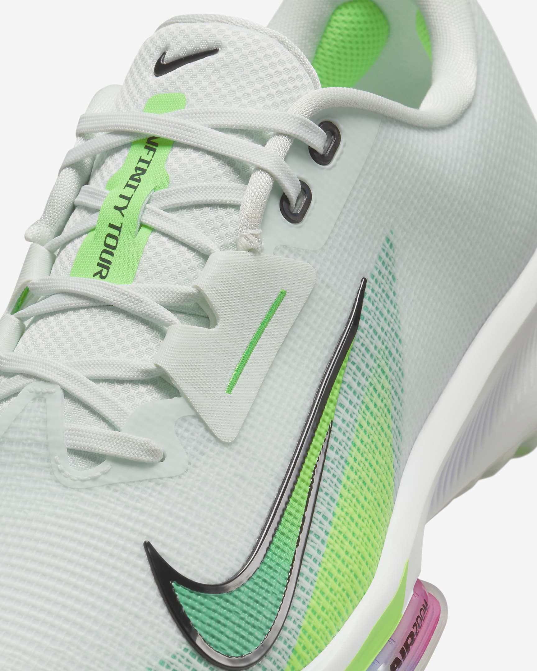 Nike Air Zoom Infinity Tour 2 高爾夫鞋 (寬) - Barely Green/白色/Green Strike/黑色