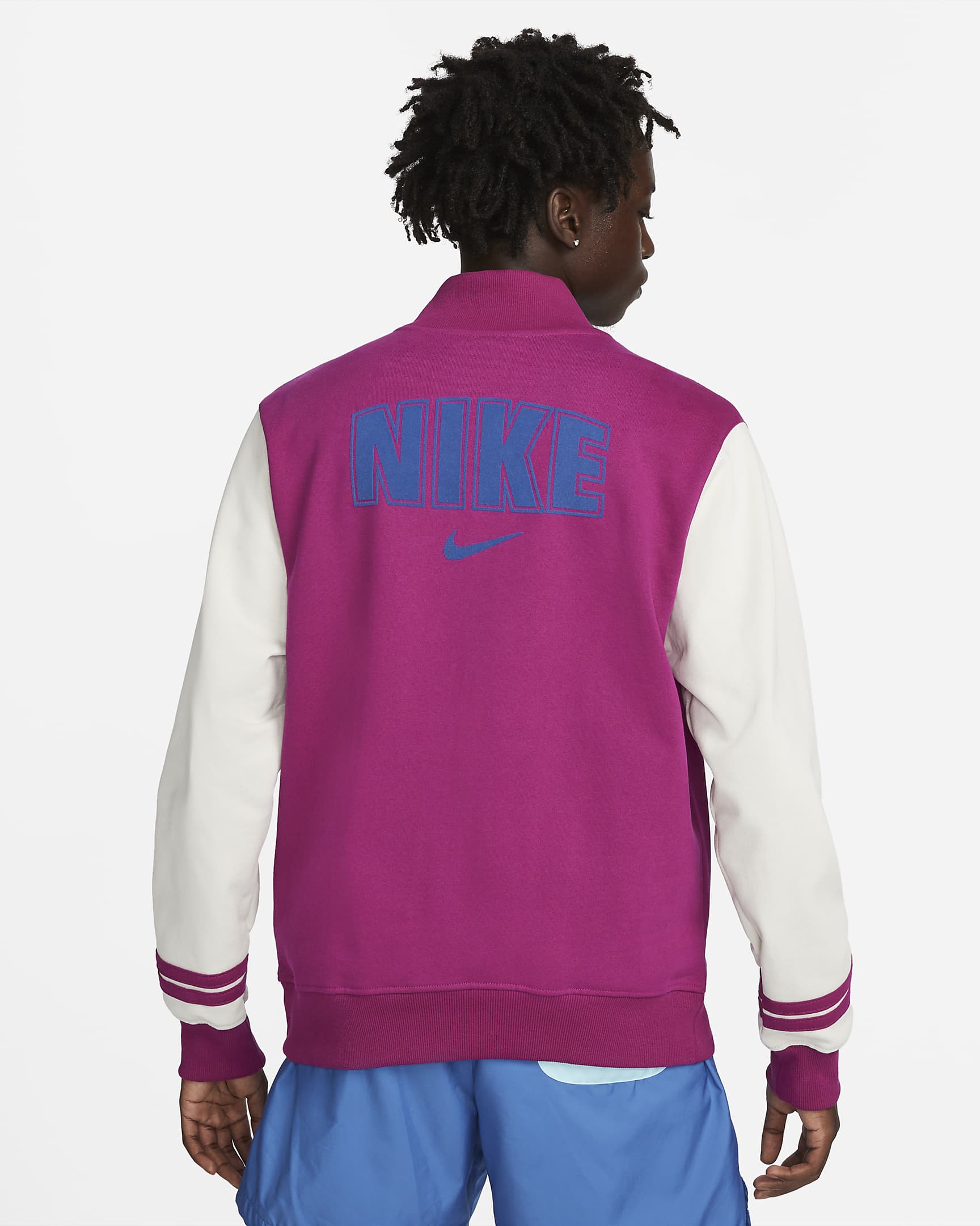 Nike Sportswear Varsityjakke i fleece til mænd. Nike DK