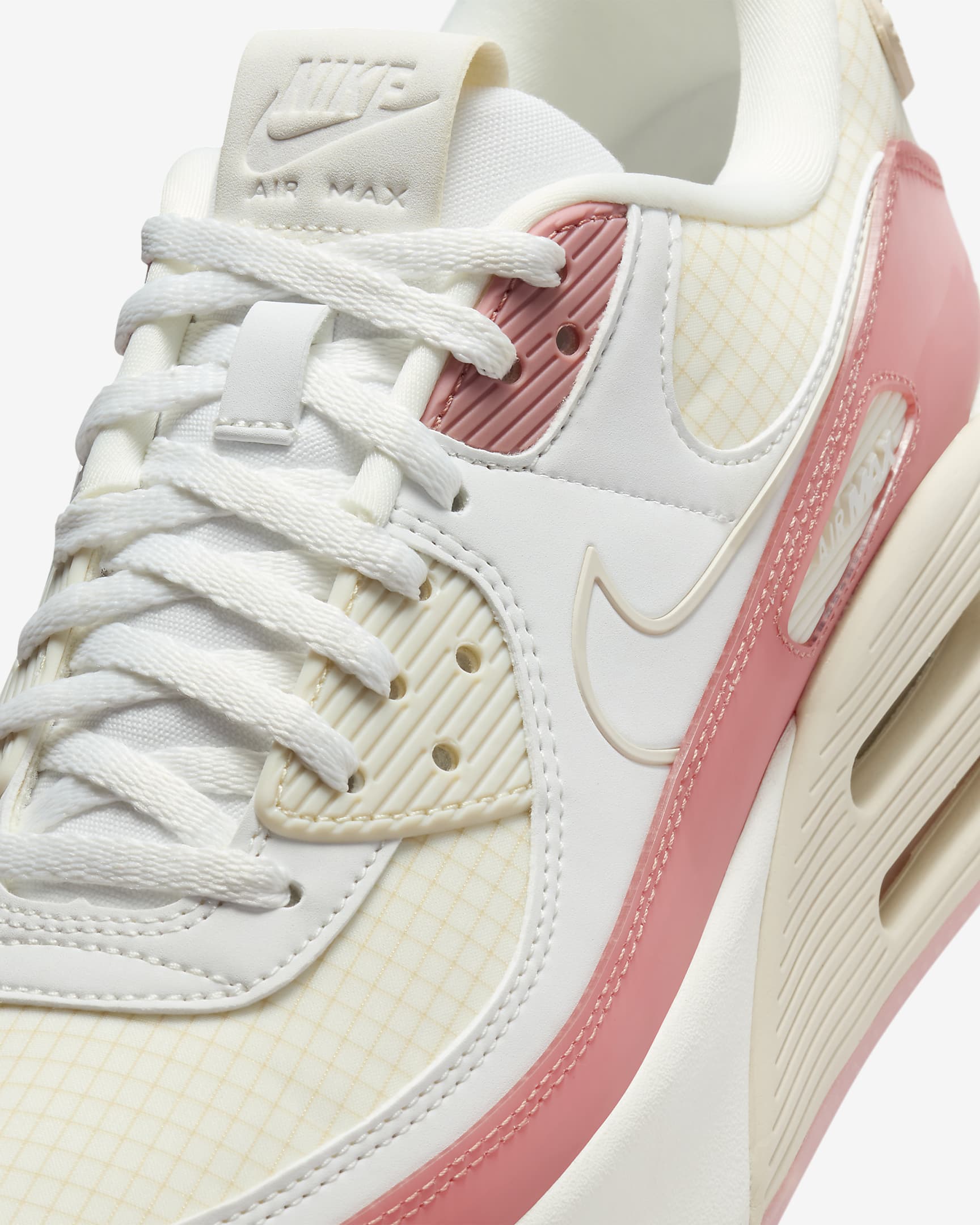 Nike Air Max 90 LV8 女鞋 - Sail/Summit White/Light Orewood Brown/Reb Stardust