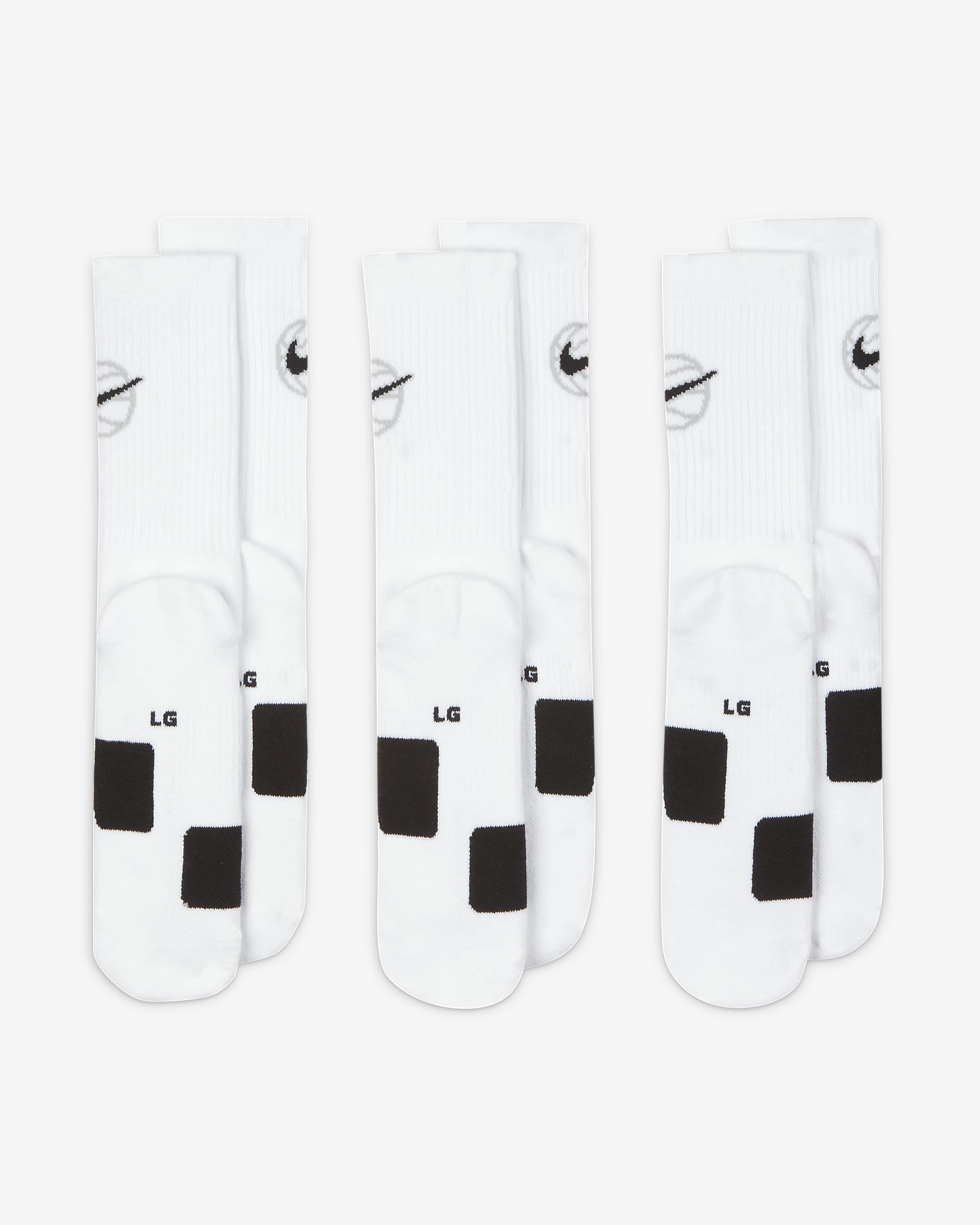 Nike Everyday Crew Basketball Socks (3 Pairs). Nike UK