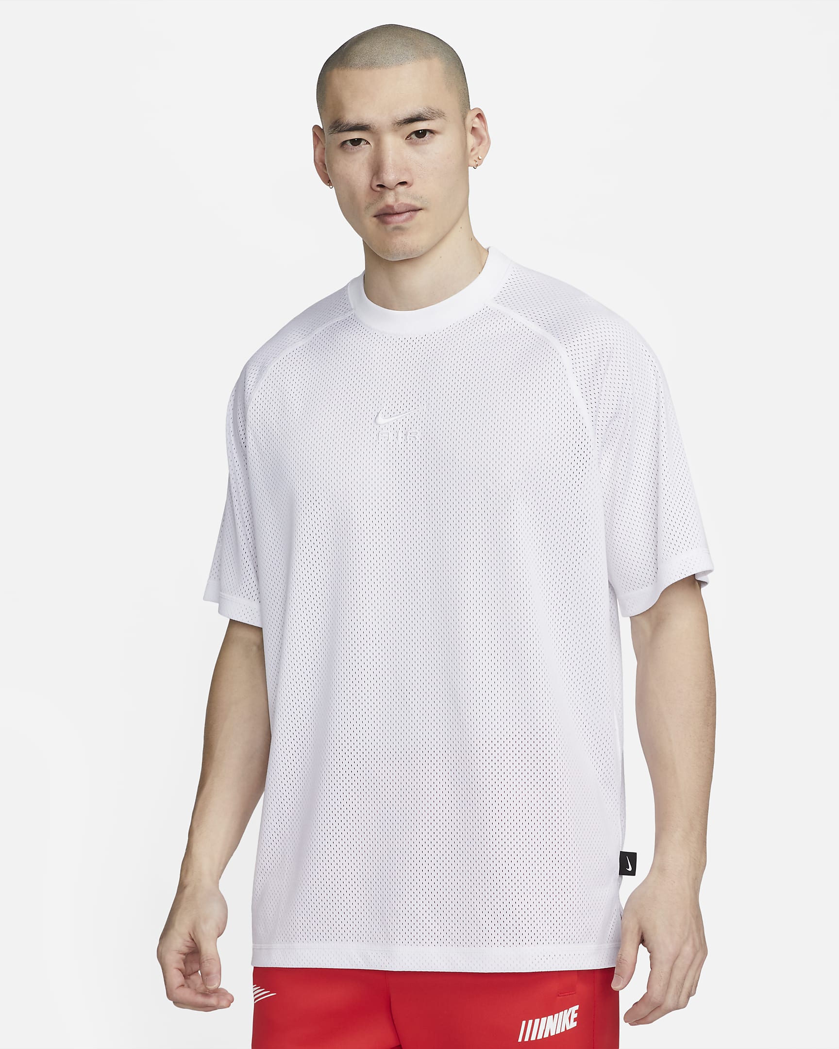 Nike Air Men's Oversized Short-sleeve Top - White/White