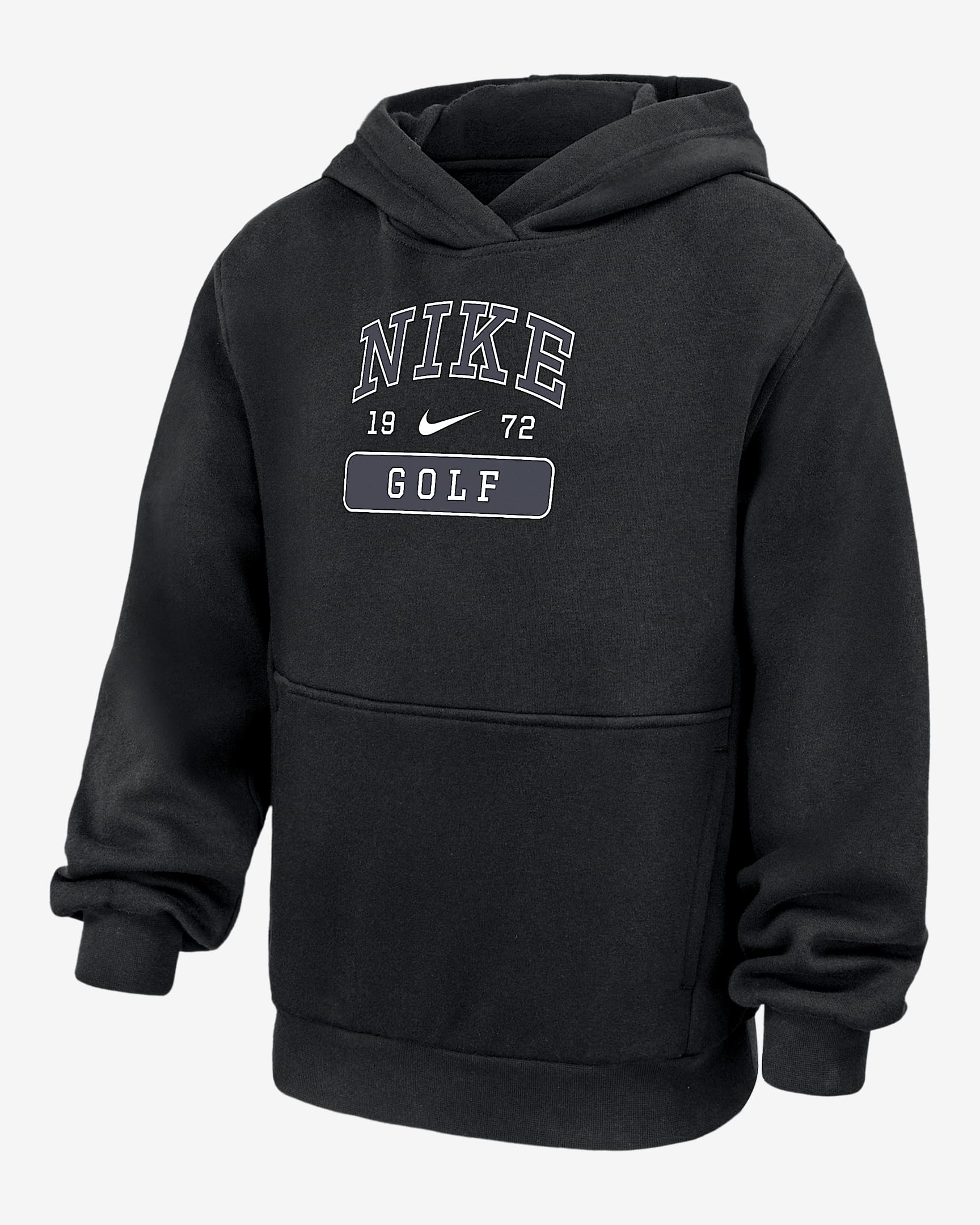 Nike Club Fleece Big Kids' Golf Pullover Hoodie - Black