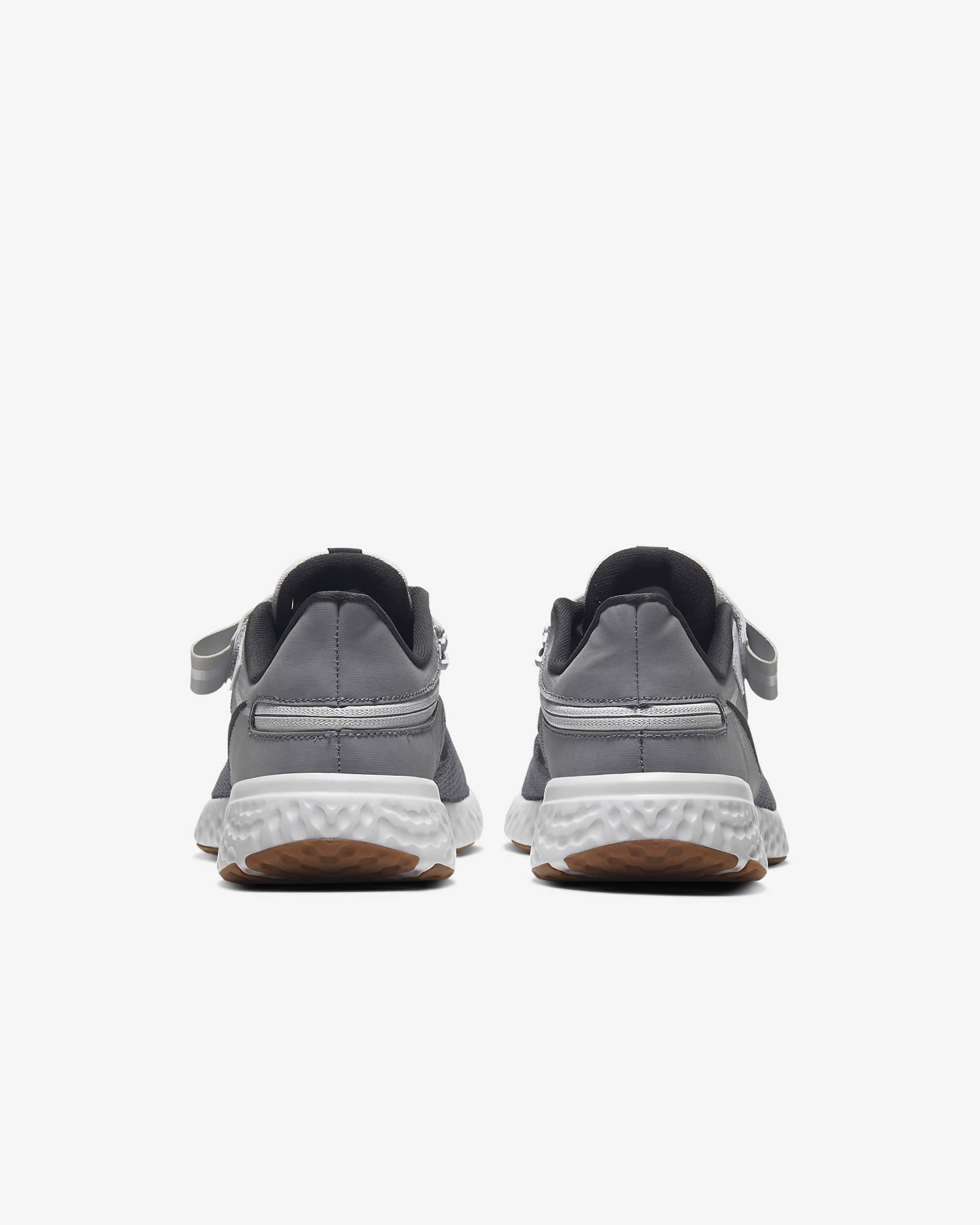 Nike Revolution 5 FlyEase Older Kids' Running Shoes (Wide) - Light Smoke Grey/Photon Dust/Gum Medium Brown/Dark Smoke Grey