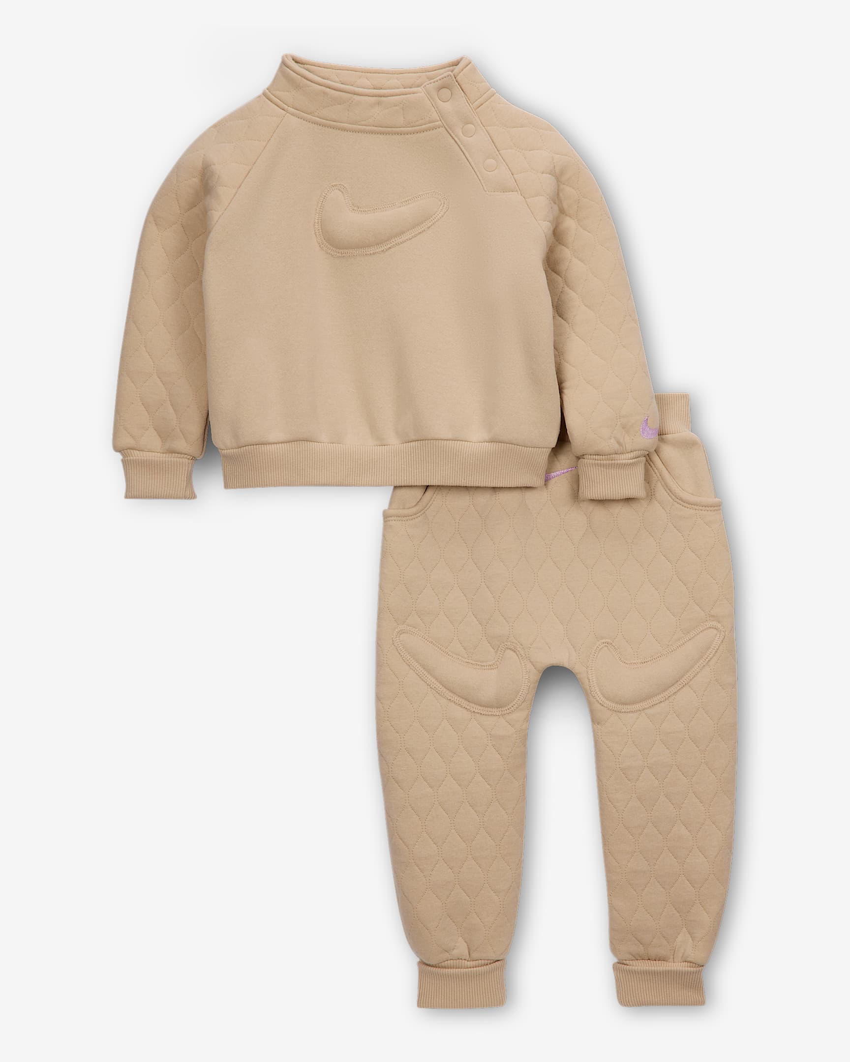 Nike Ready, Set! Baby (12-24M) 2-Piece Jogger Set - Sanddrift