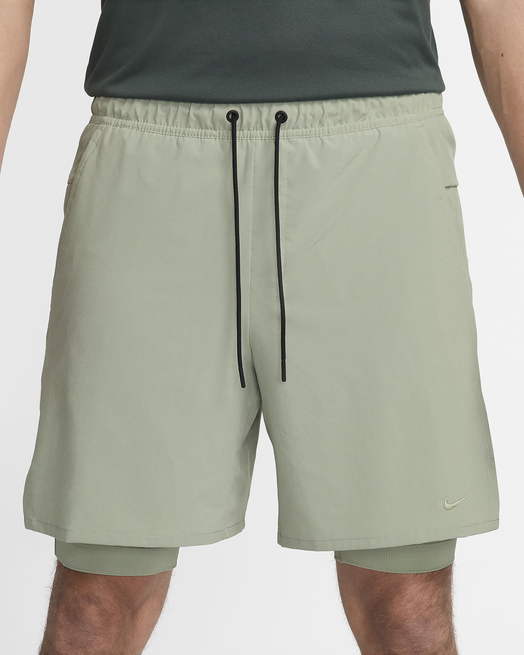 Shorts versátiles Dri-FIT de 18 cm 2 en 1 para hombre Nike Unlimited - Horizonte jade/Horizonte jade/Negro/Horizonte jade