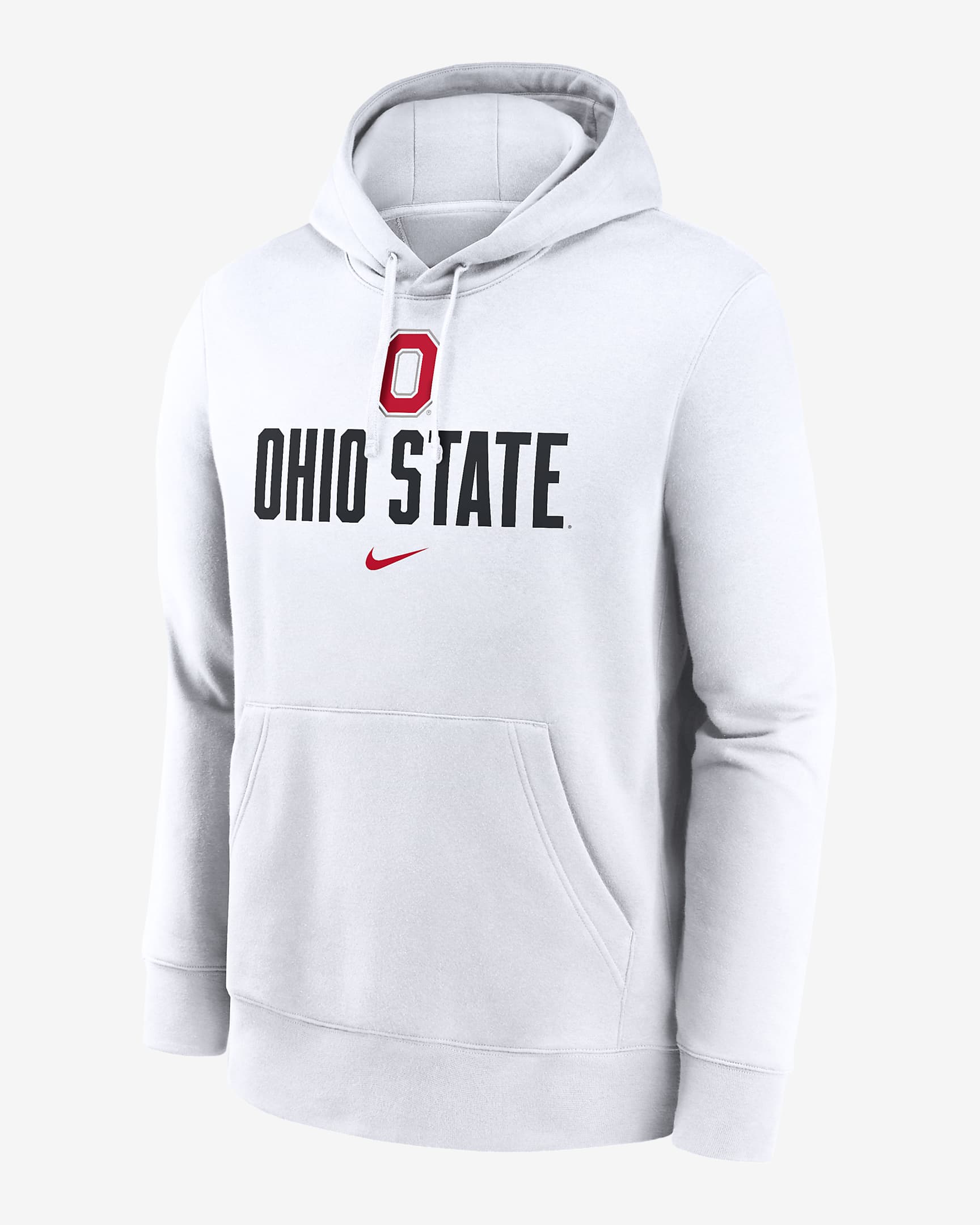 Ohio State Buckeyes Primetime Club Campus Men's Nike College Pullover Hoodie - White