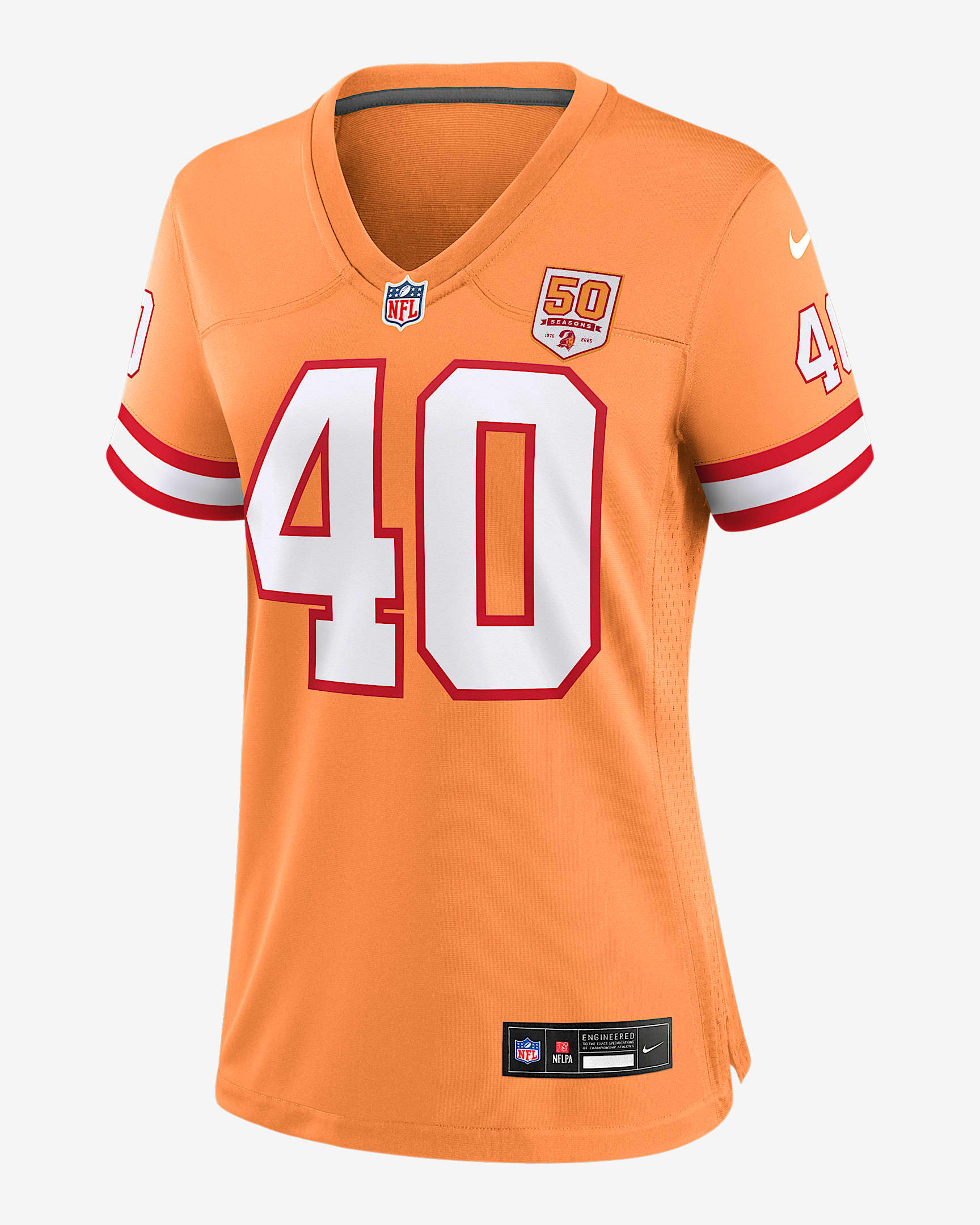 Mike Alstott Tampa Bay Buccaneers 50th Anniversary Women’s Nike NFL Game Jersey - Orange