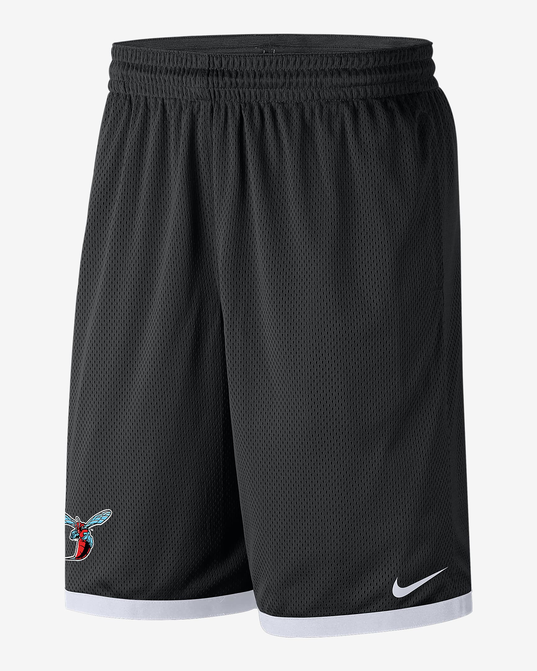 Delaware State Men's Nike College Mesh Shorts - Black/White