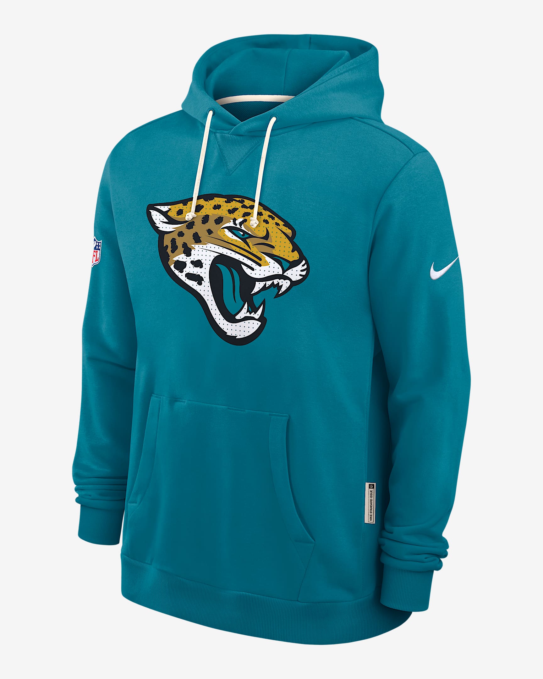 Jacksonville Jaguars Initial Home Sideline Men's Nike Dri-FIT NFL Pullover Hoodie - Teal