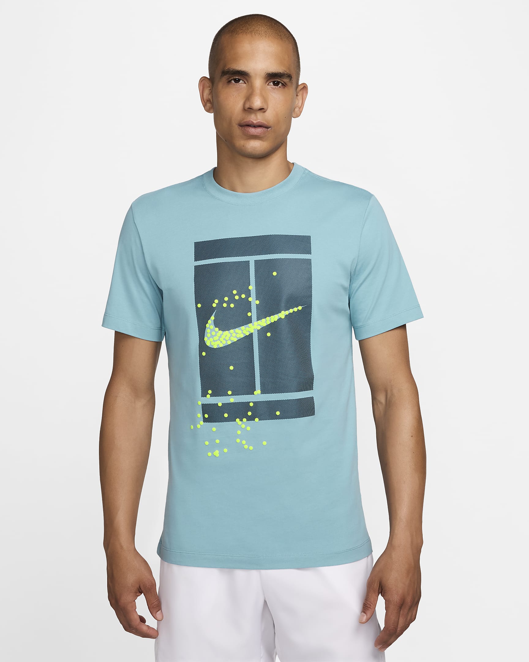 Playera de tenis para hombre NikeCourt - Denim turquesa