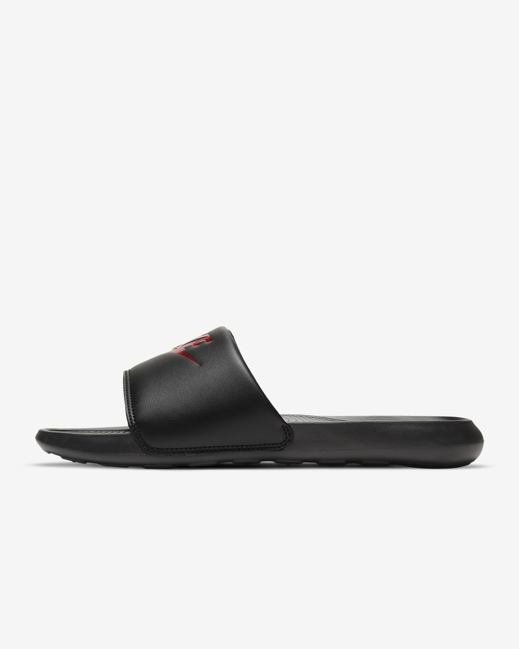 Nike Victori One Slippers voor heren - Zwart/Zwart/University Red