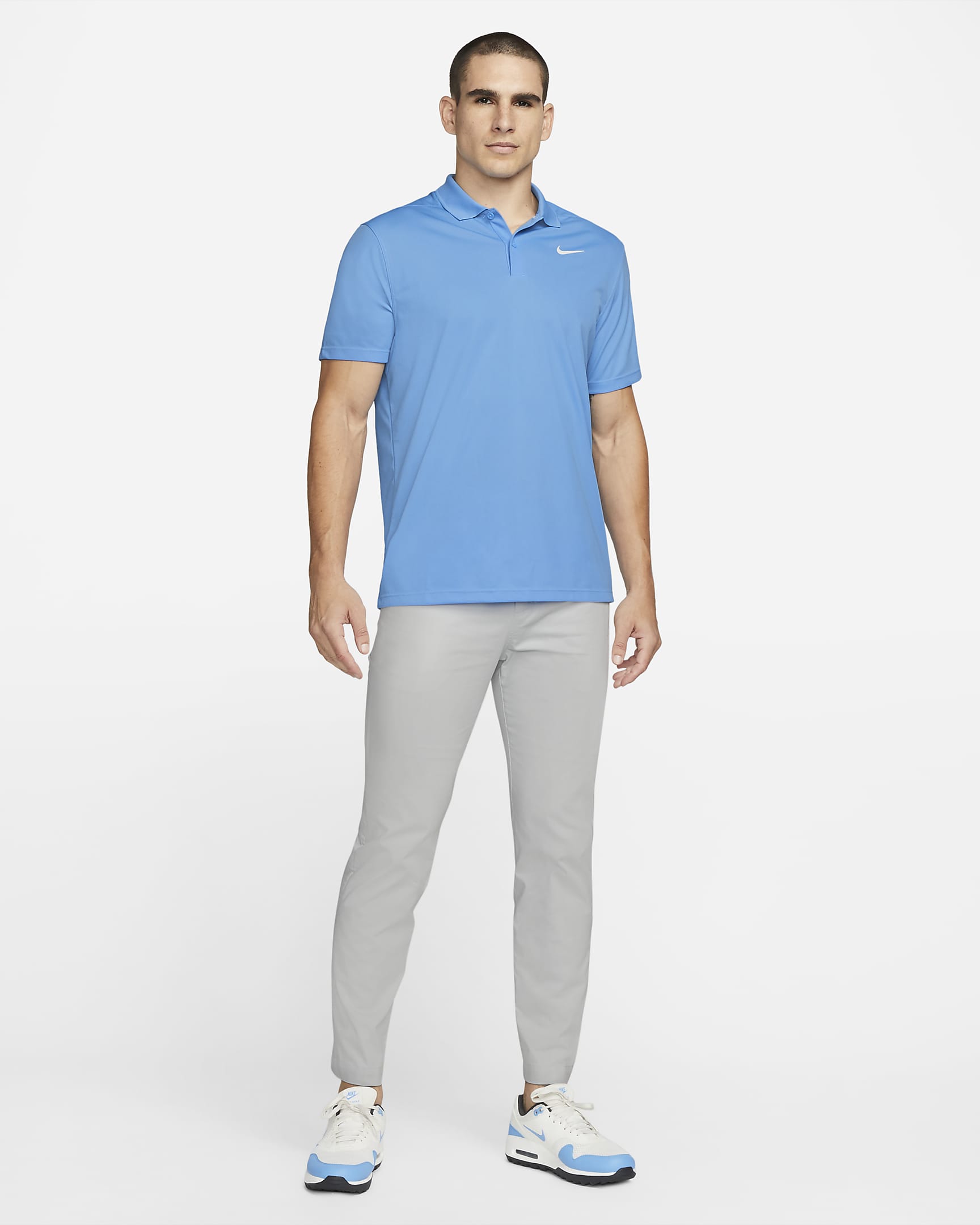 Polo da golf Nike Dri-FIT Victory - Uomo - University Blue/Bianco