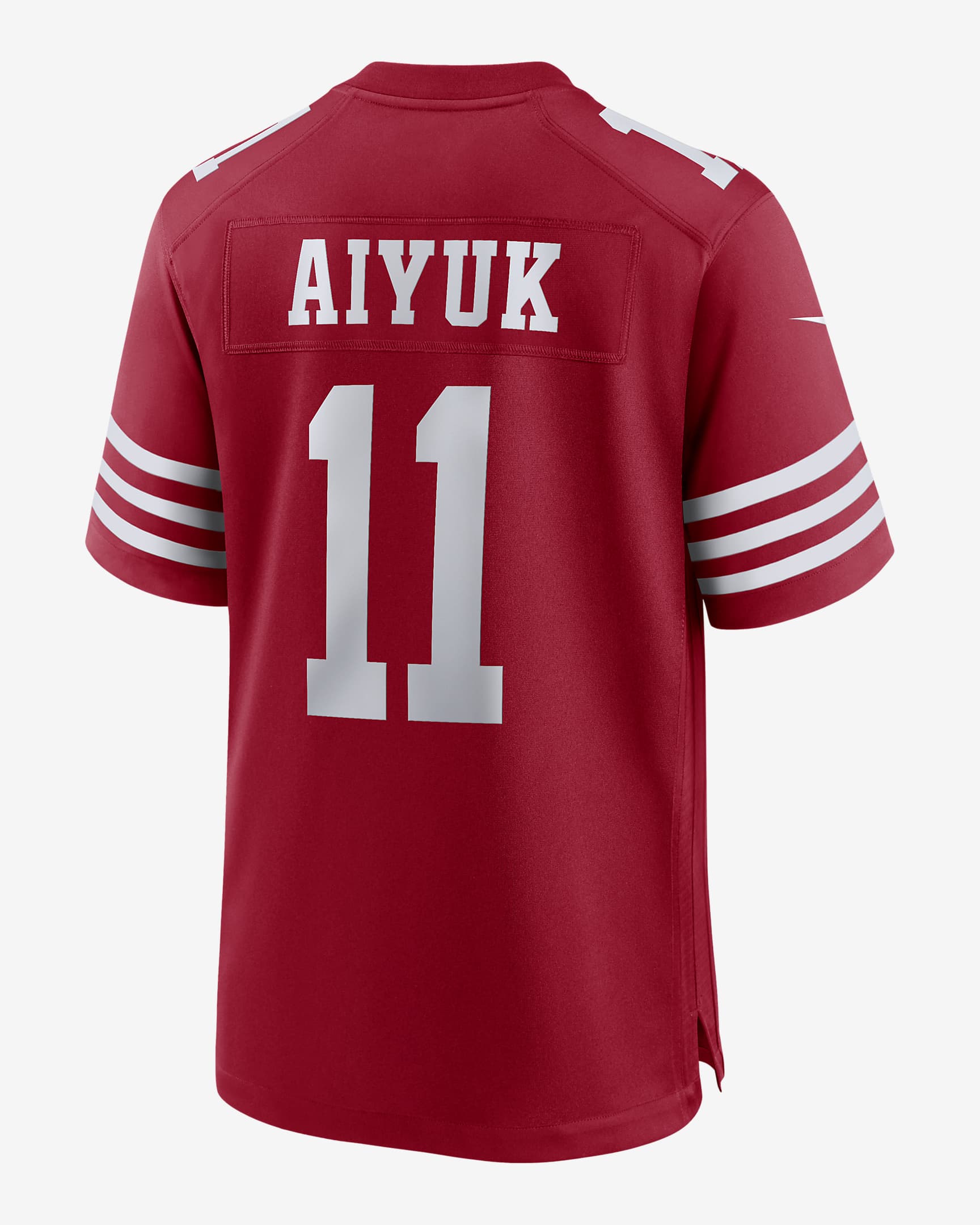 Jersey Nike de la NFL Game para hombre Brandon Aiyuk San Francisco 49ers Super Bowl LVIII - Escarlata