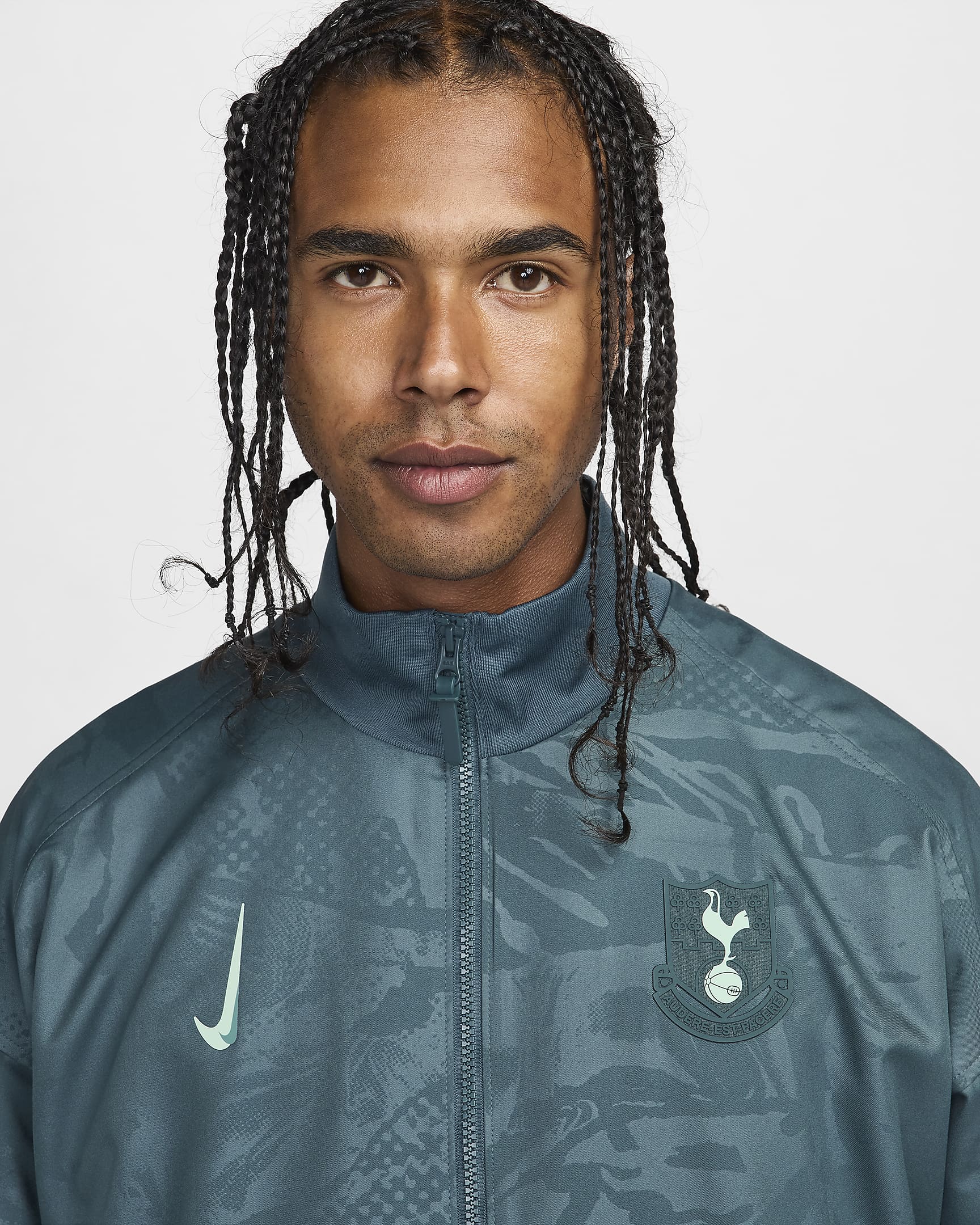 Giacca Anthem da calcio Nike Dri-FIT Tottenham Hotspur Strike da uomo – Terza - Faded Spruce/Enamel Green