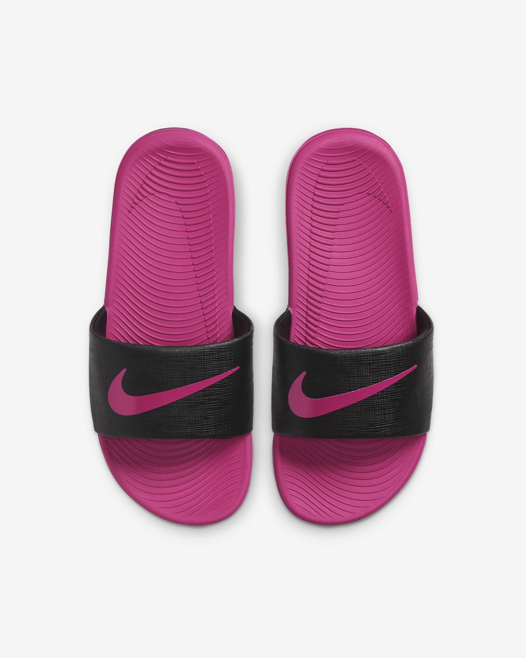 Nike Kawa Badeslipper jüngere/ältere Kinder - Schwarz/Vivid Pink