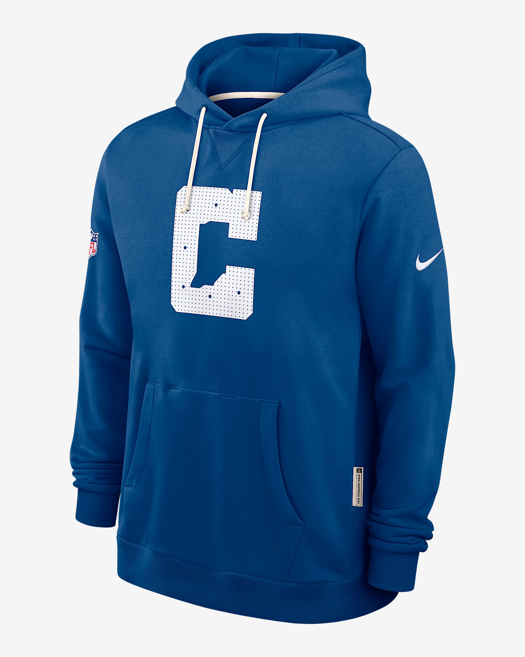 Indianapolis Colts Initial Home Sideline Men's Nike Dri-FIT NFL Pullover Hoodie - Royal