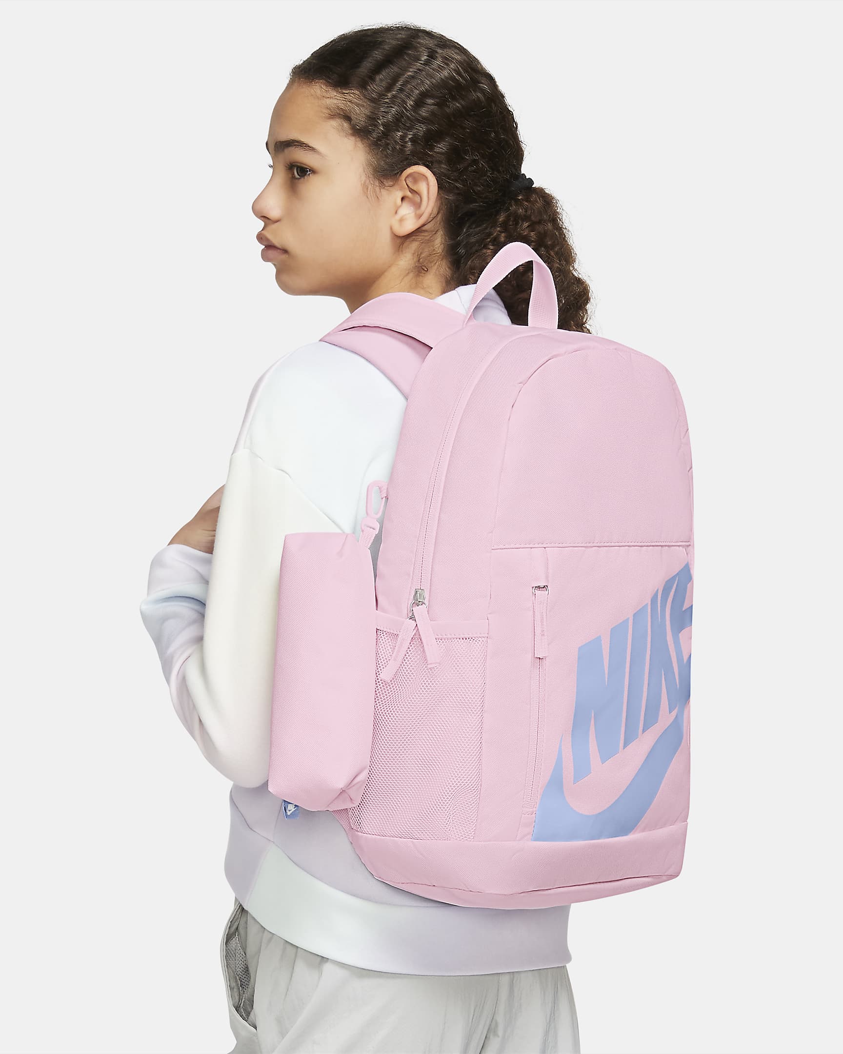 Nike Elemental Kids' Backpack (20L) - Pink Foam/Pink Foam/Cobalt Bliss