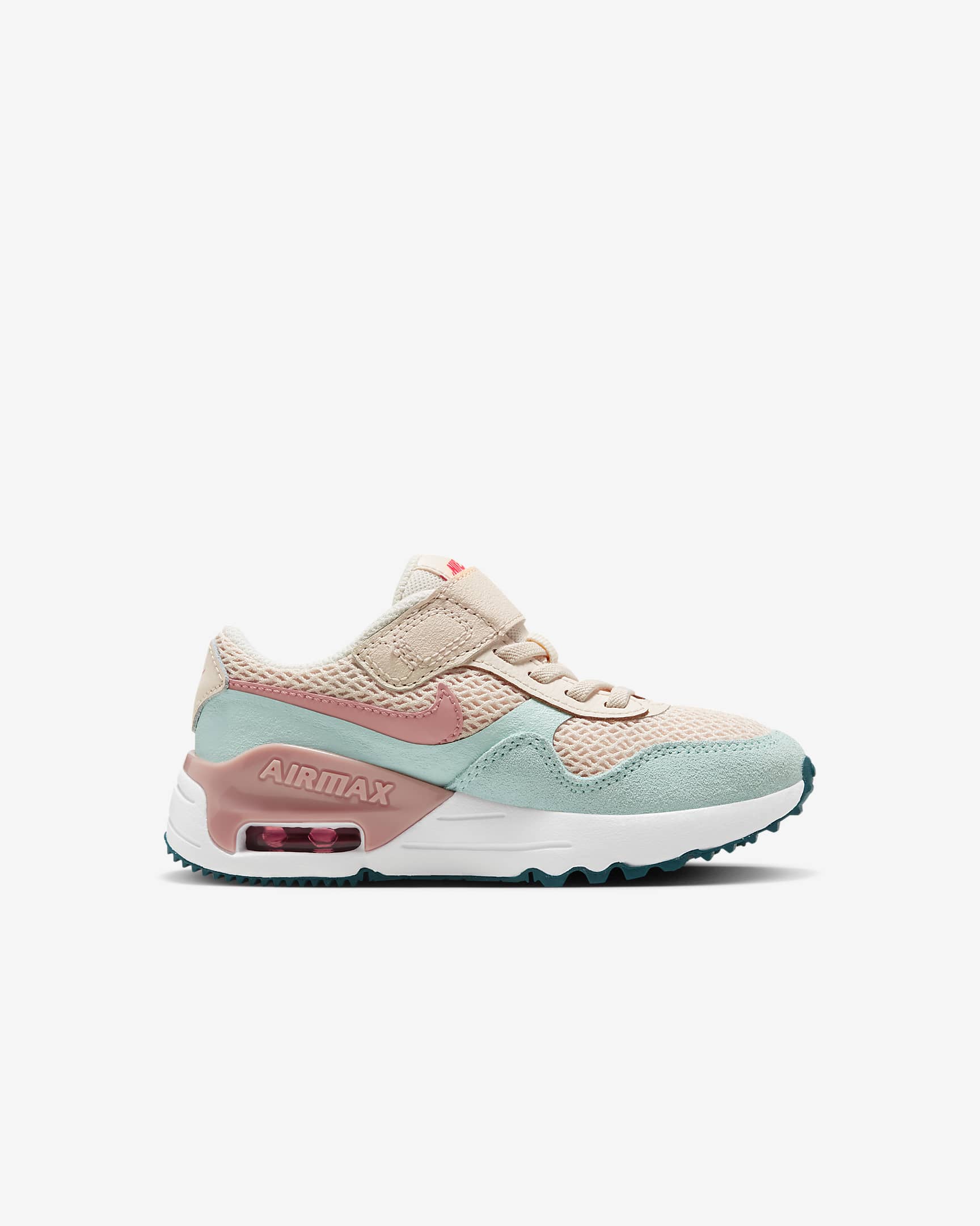 Nike Air Max SYSTM Younger Kids' Shoes - Guava Ice/Jade Ice/White/Red Stardust