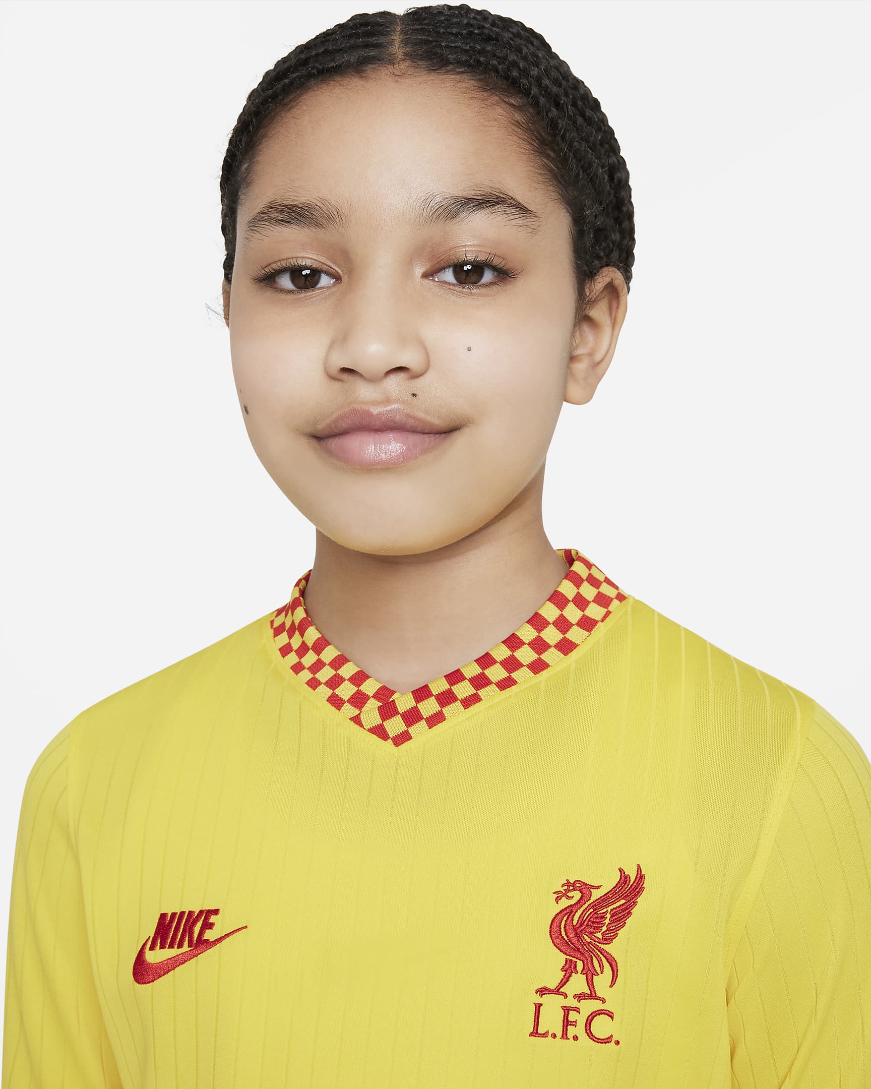 Liverpool F.C. 2021/22 Stadium Third Older Kids' Nike DriFIT Football