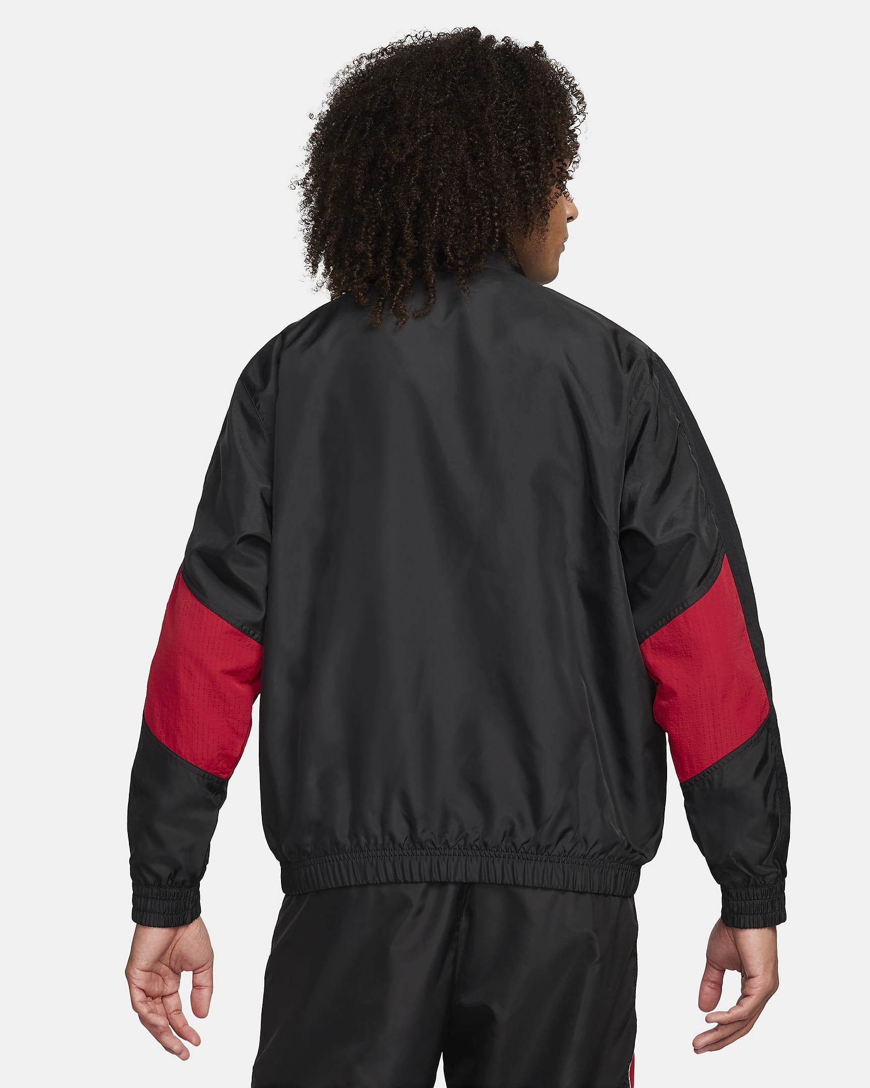 Nike Air Men's Woven Tracksuit Jacket - Black/University Red