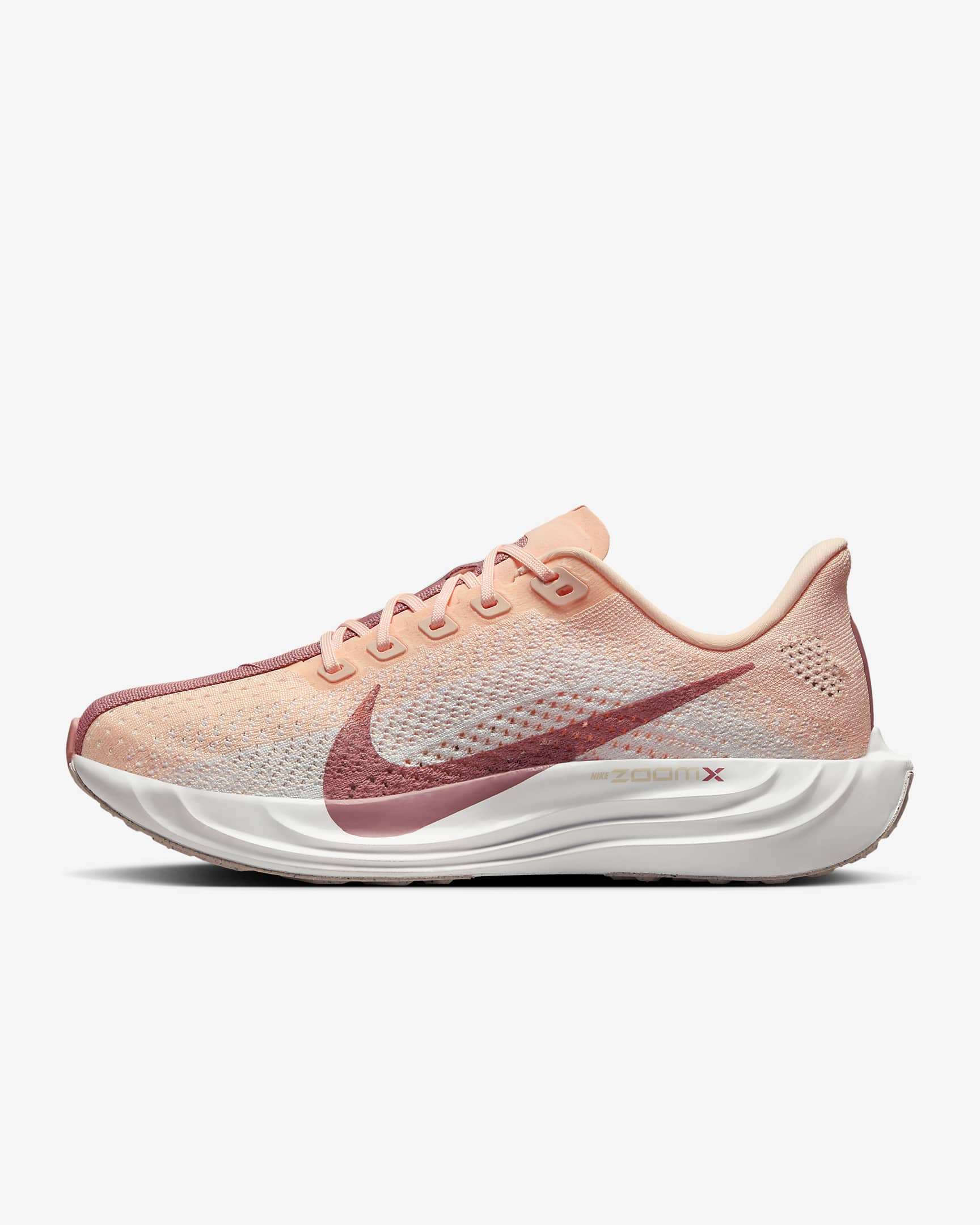 Nike Pegasus Plus Kadın Yol Koşu Ayakkabısı - Crimson Tint/Pure Platinum/Red Stardust/Beyaz