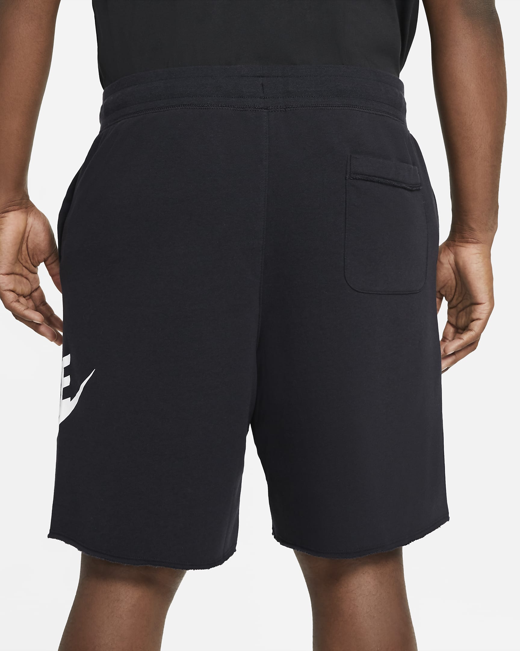 Nike Sportswear Alumni Men's French Terry Shorts - Black/Black/White/White