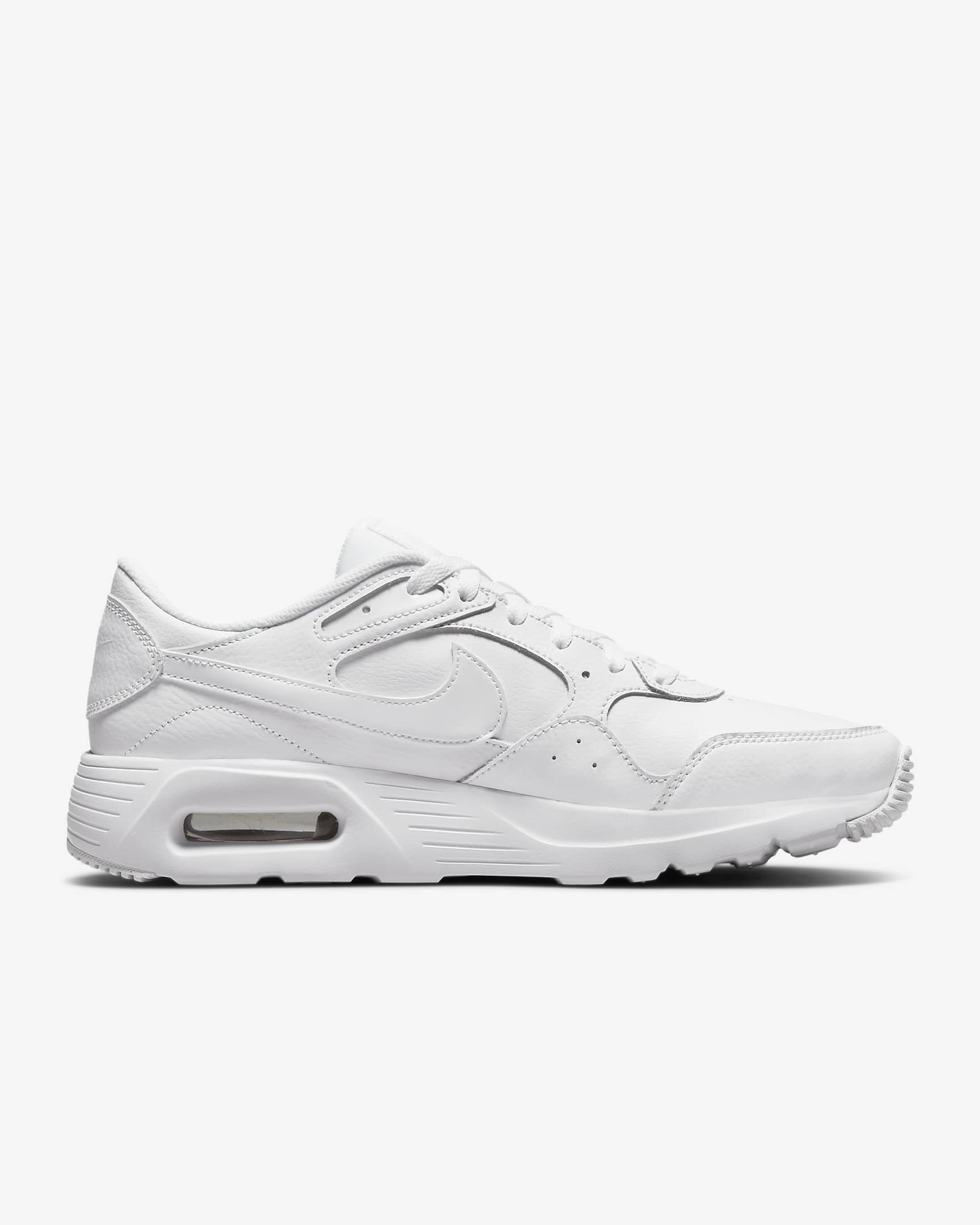 Nike Air Max SC Leather Men's Shoes - White/White/White