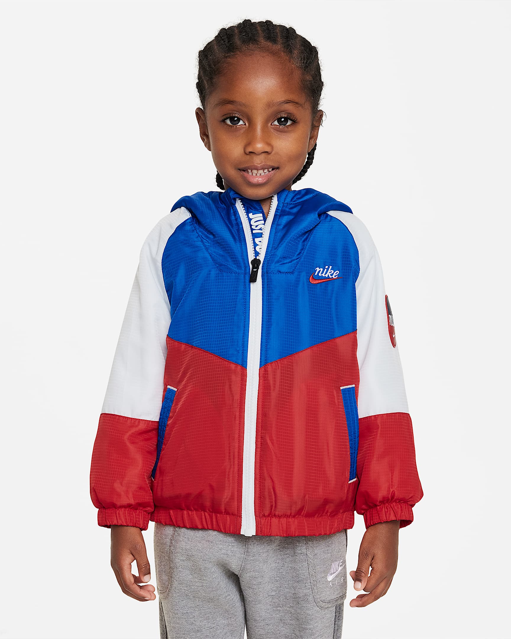 Nike FleeceLined Windbreaker Toddler Jacket.