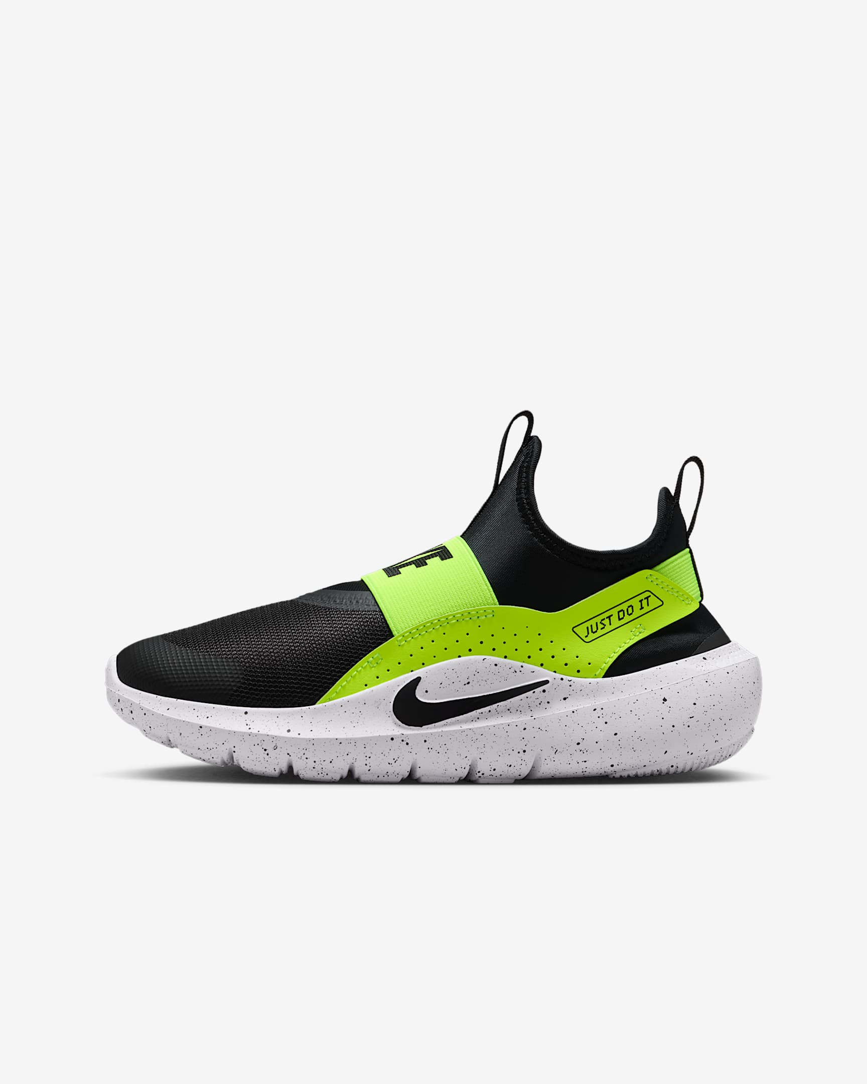 Nike Flex Runner 4 hardloopschoenen voor kids - Zwart/Volt/Wit/Zwart