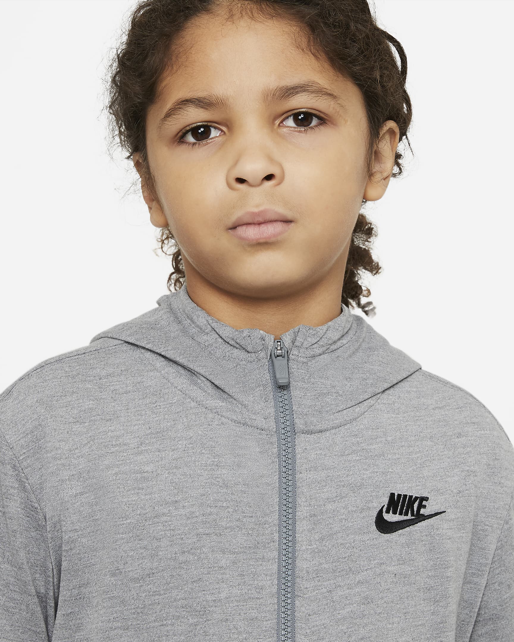 Nike Sportswear Older Kids' (Boys') Full-Zip Hoodie. Nike ID