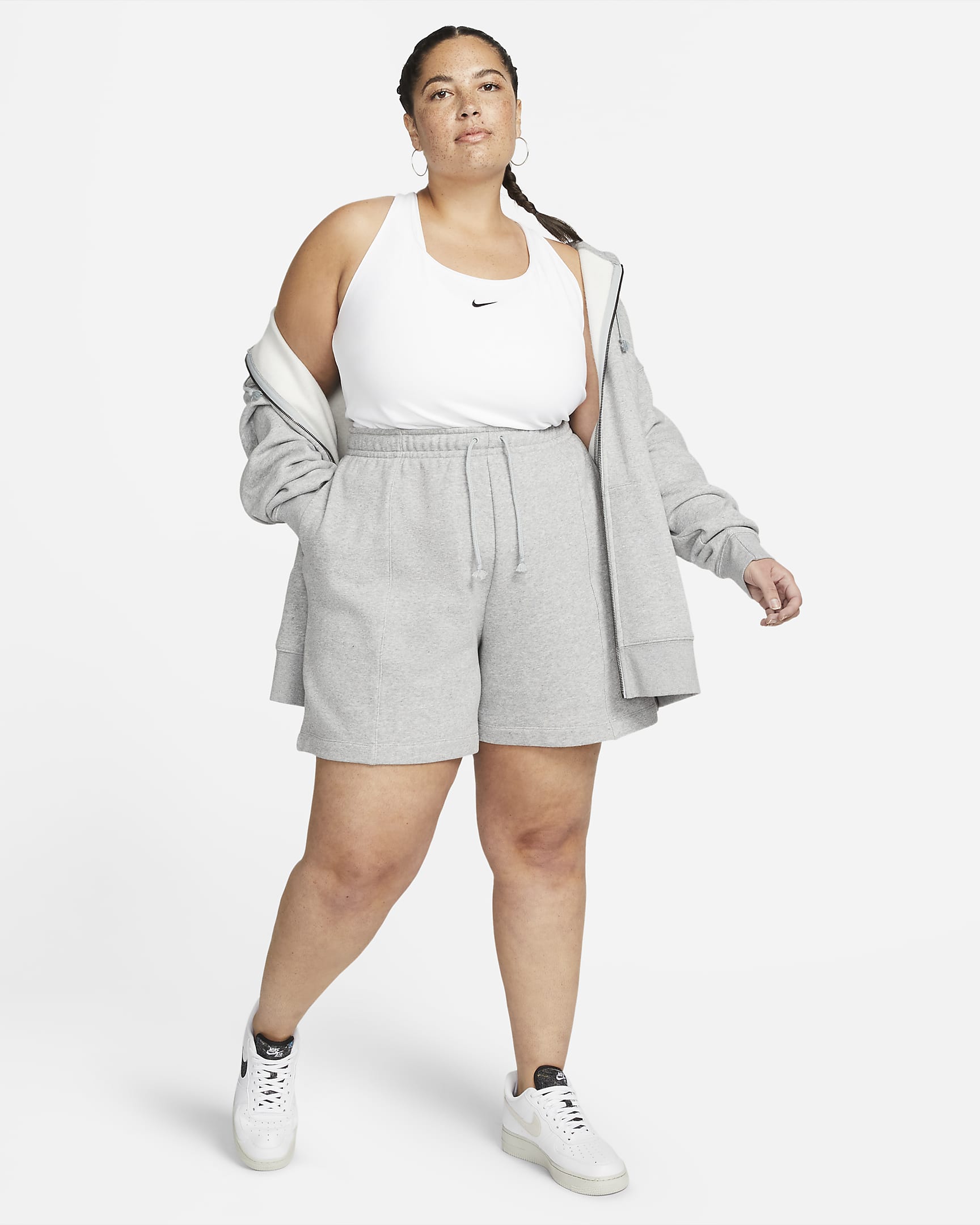 Nike Sportswear Essential Women's Fleece HighRise Shorts (Plus Size