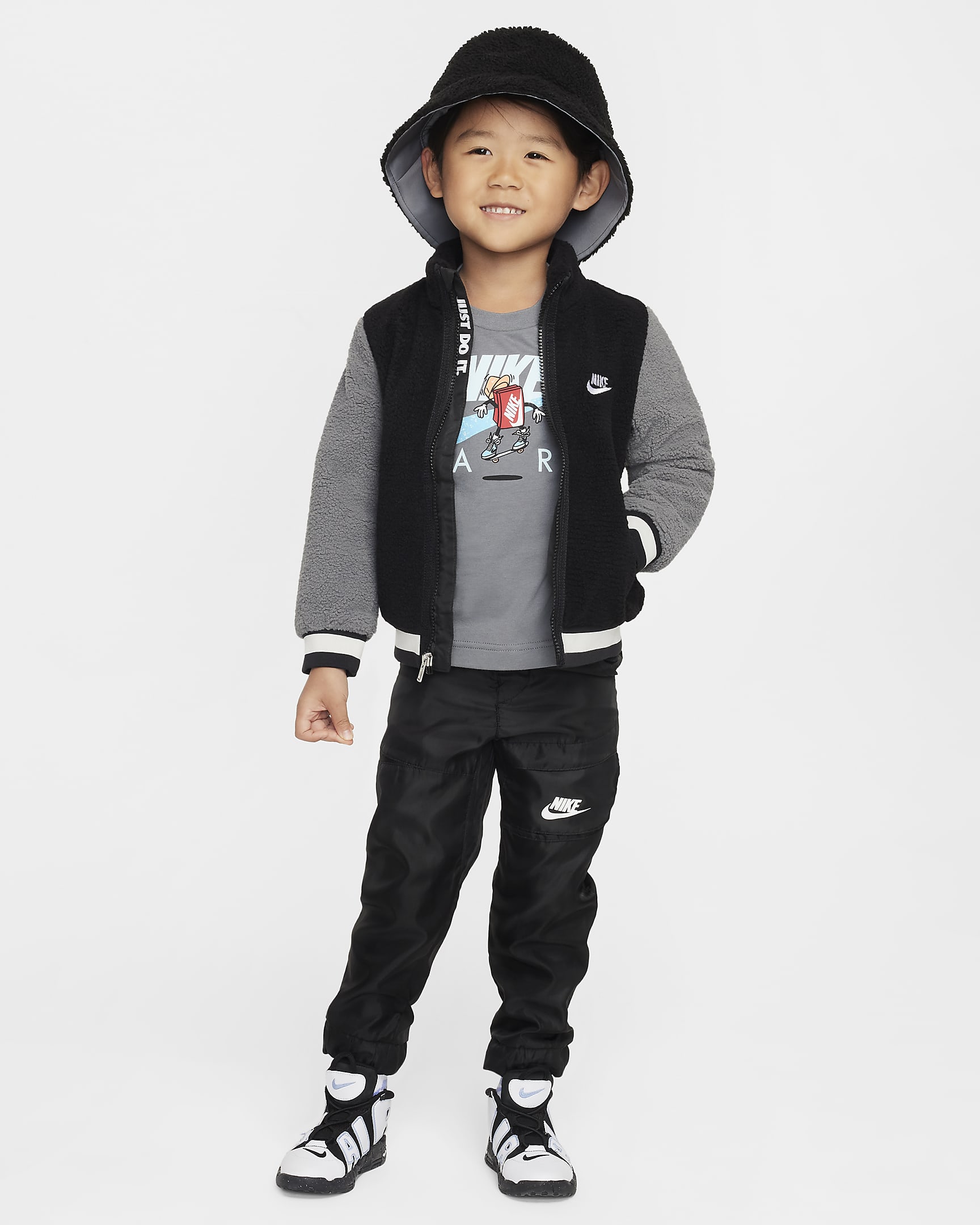 Nike Toddler High-Pile Jacket - Black