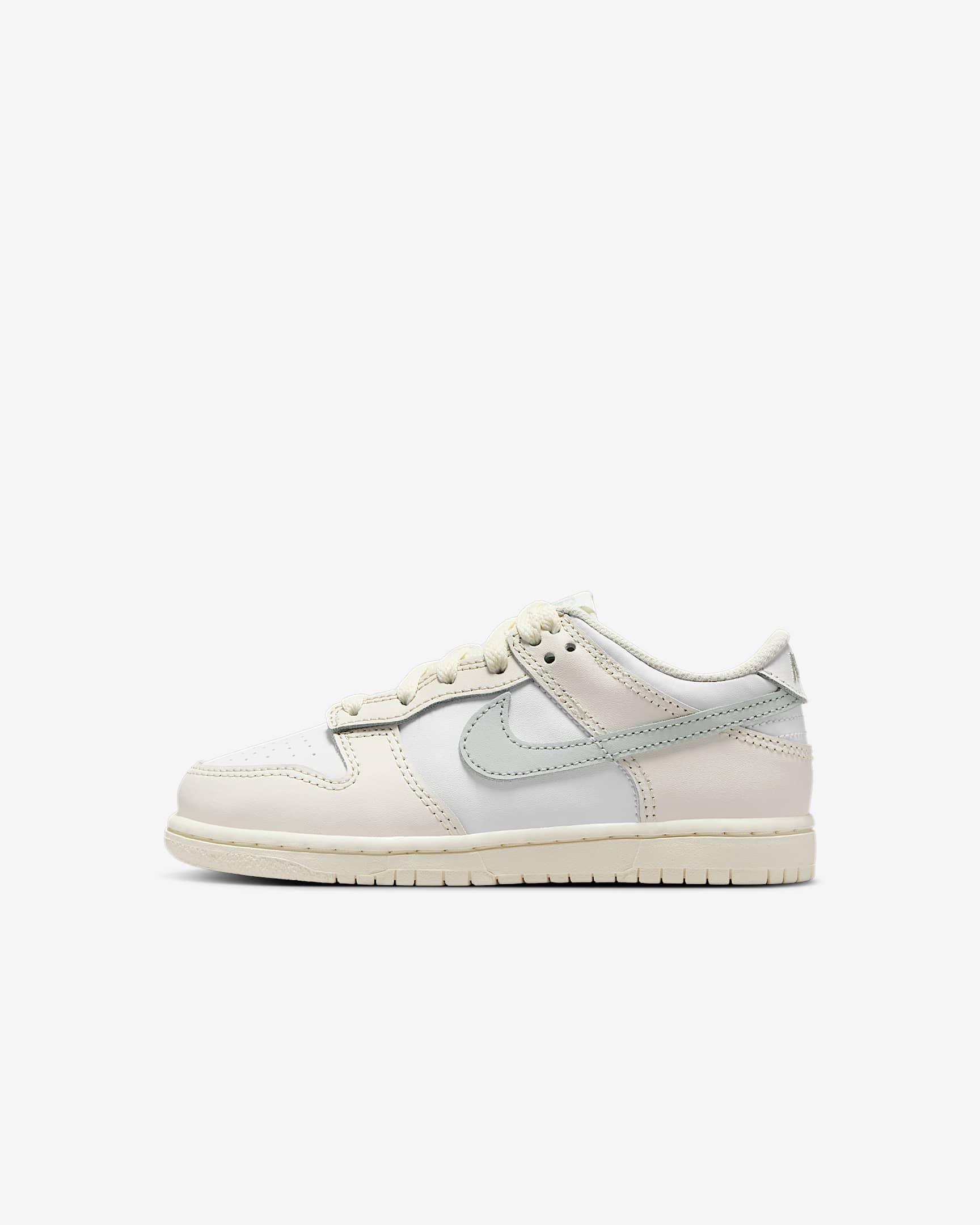 Nike Dunk Low Younger Kids' Shoes - White/Phantom/Light Silver