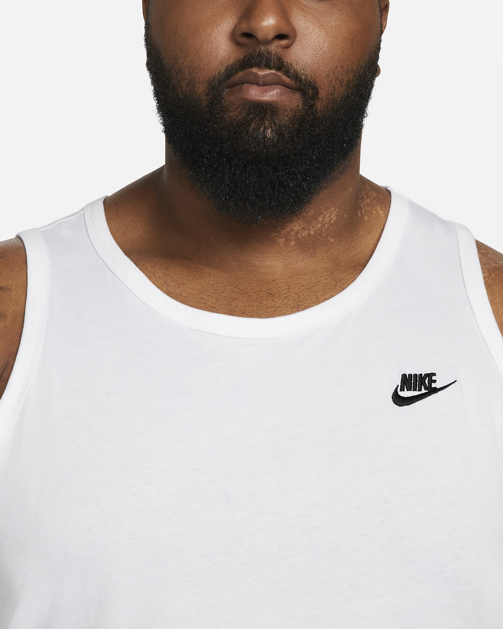 Nike Sportswear Club Men's Tank Top - White/Black