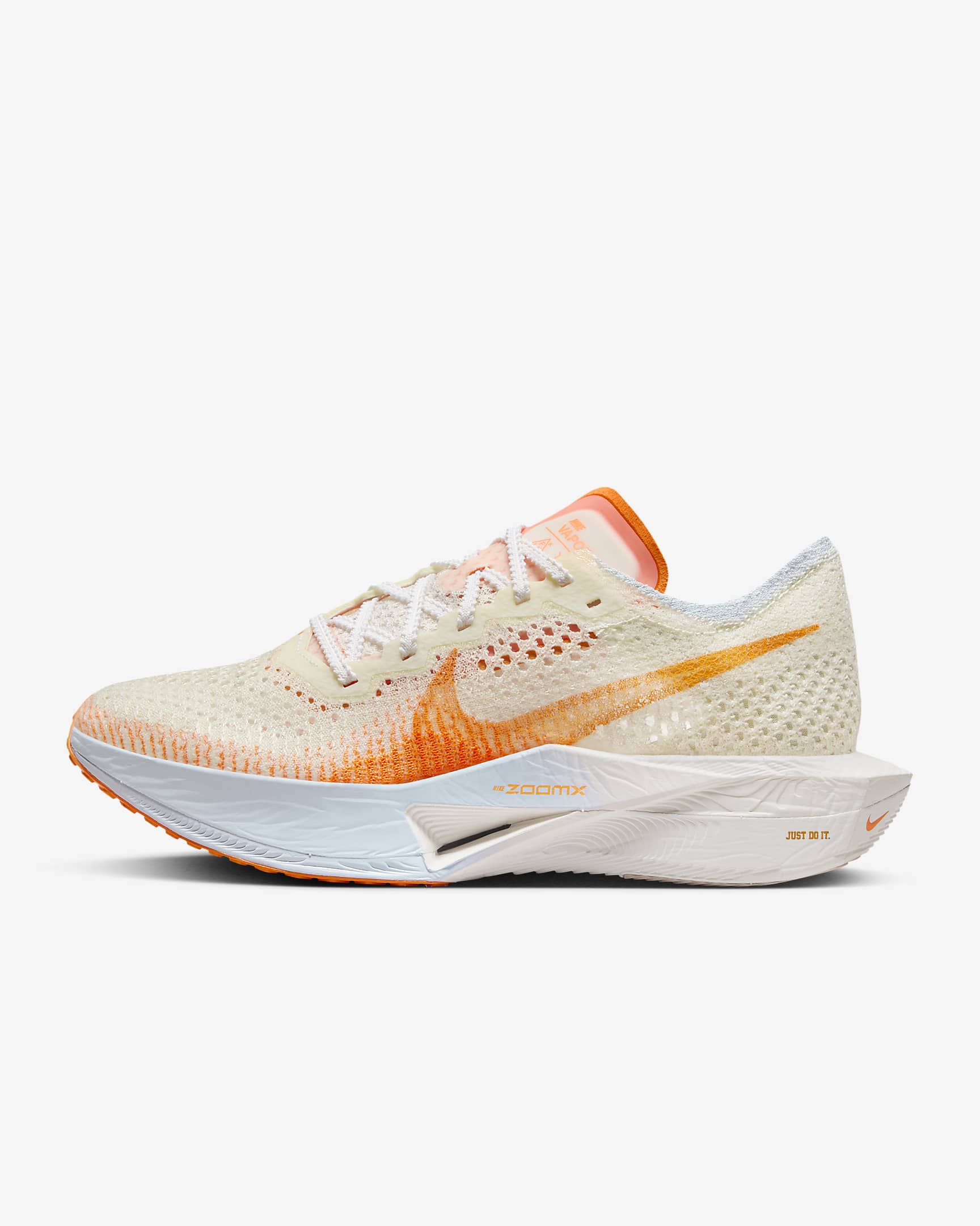 Nike Vaporfly 3 Women's Road Racing Shoes - Coconut Milk/Sail/Coconut Milk/Bright Mandarin