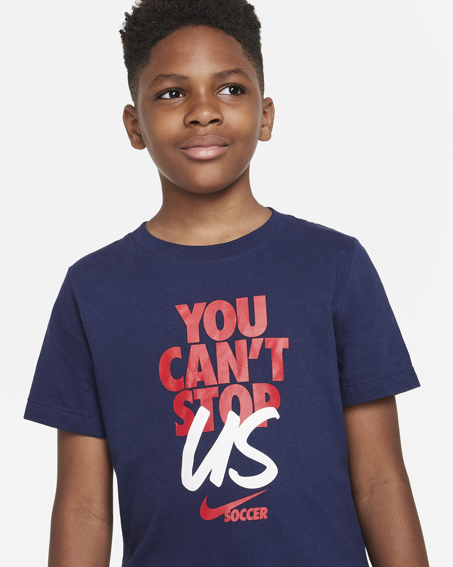 Nike Sportswear Big Kids' (Boys') Graphic T-Shirt - Navy