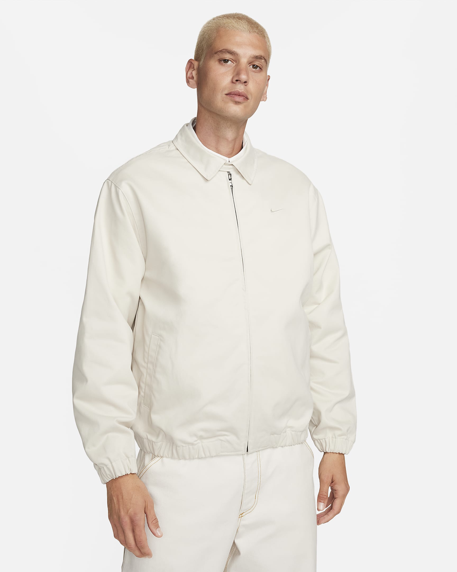 Nike Life Men's Woven Harrington Jacket - Light Orewood Brown/Light Orewood Brown